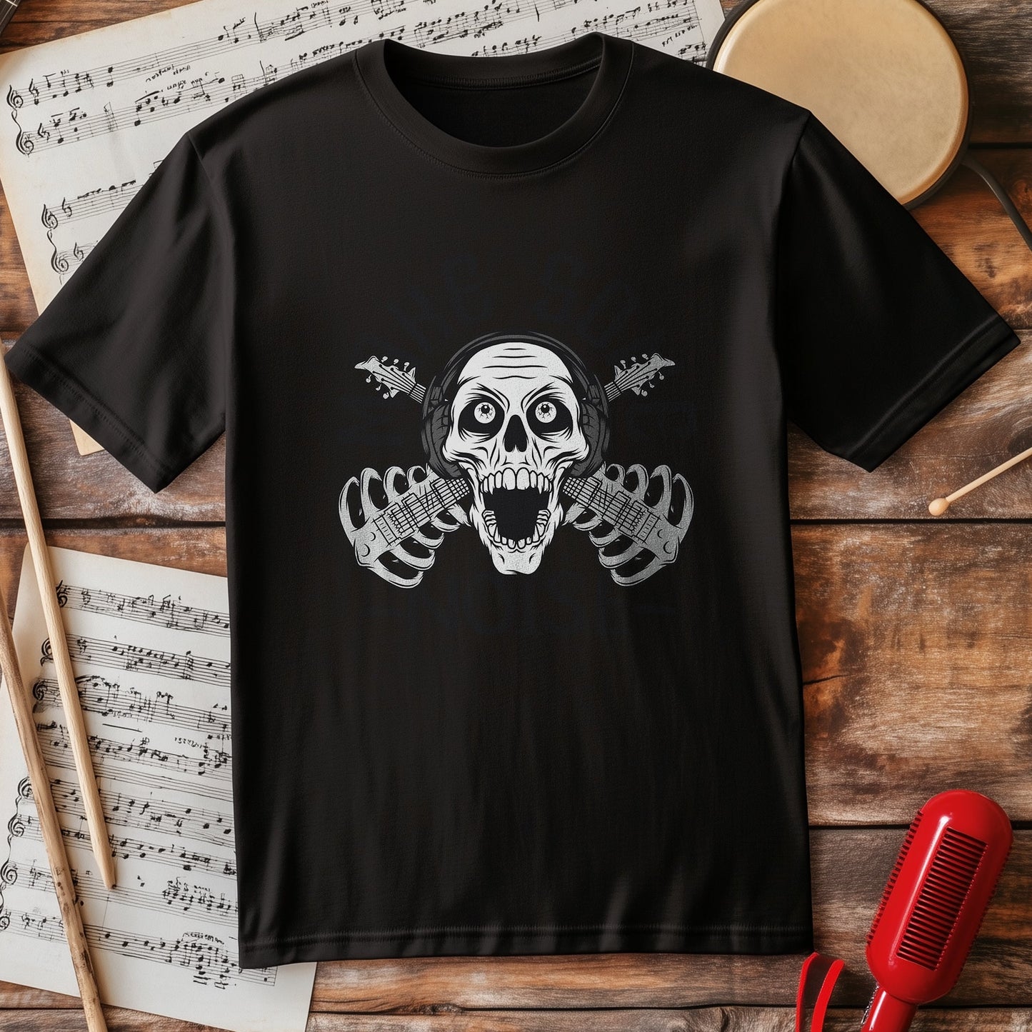 Make Some Noise Skull T-Shirt