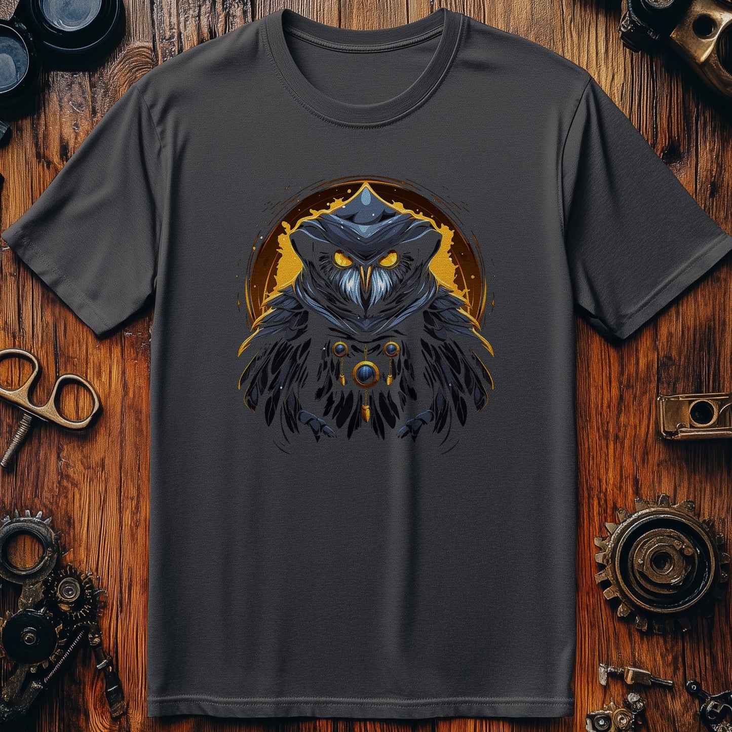 Owl Wizard T-shirt - Hooting with