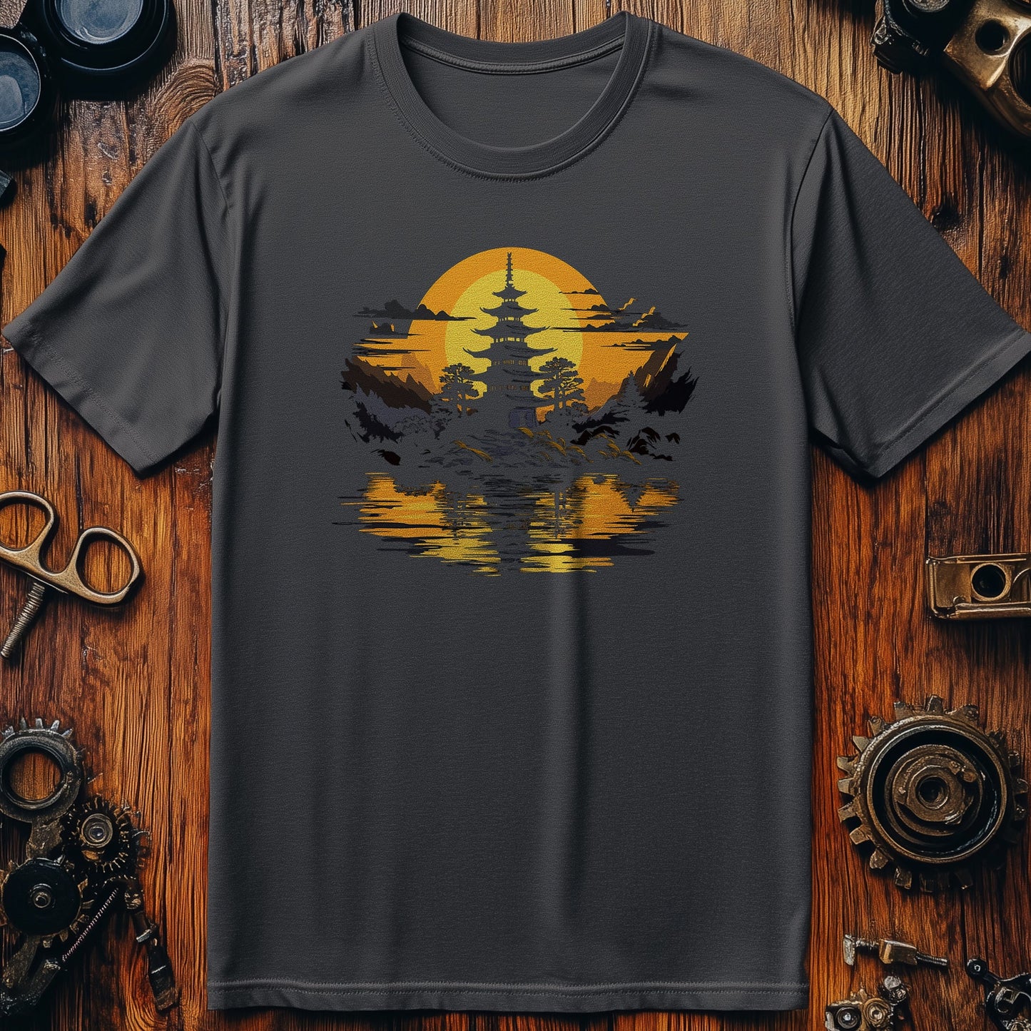 Sunset Japan House T-shirt - Embrace