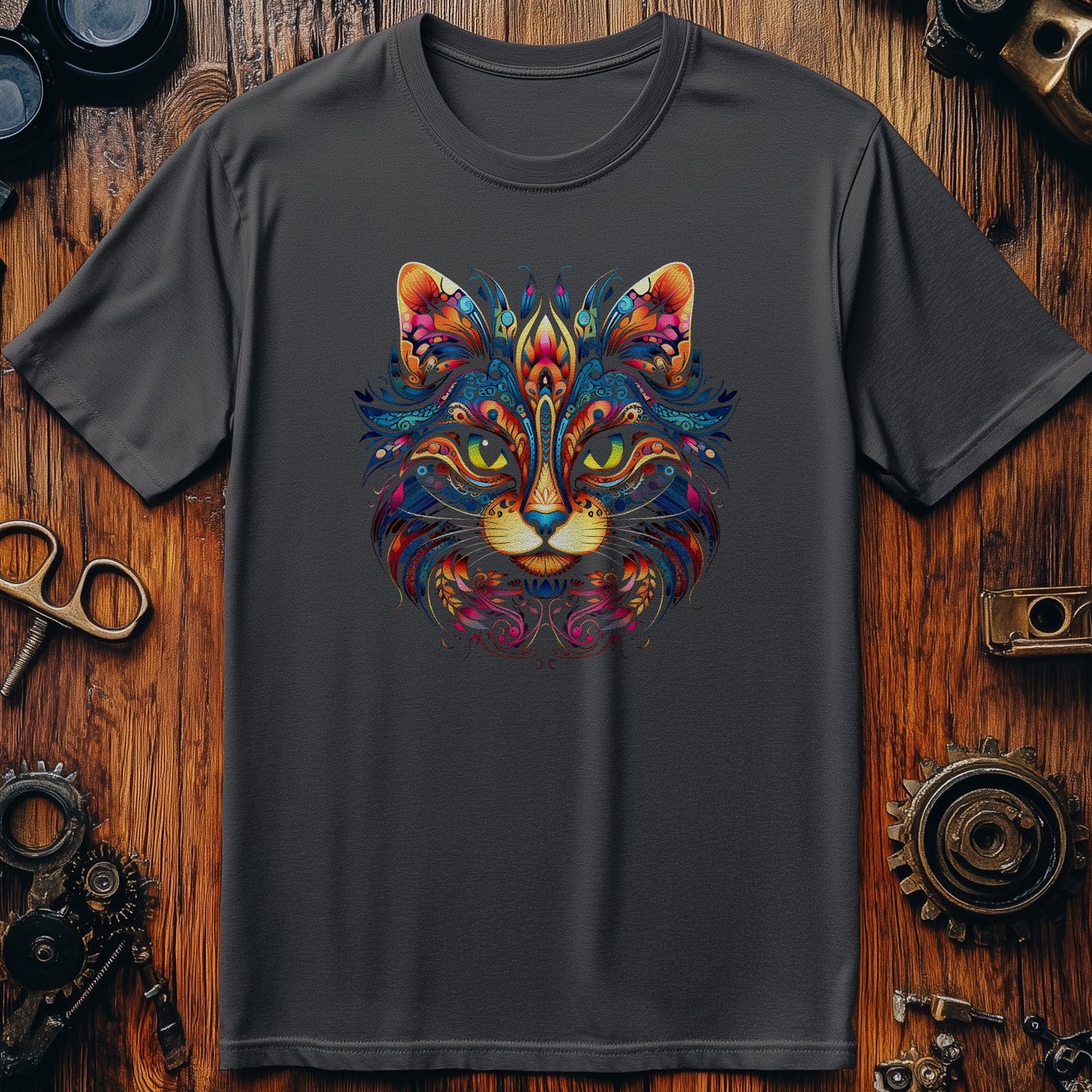 Tribal Cat 3 T-Shirt - Purr-fectly
