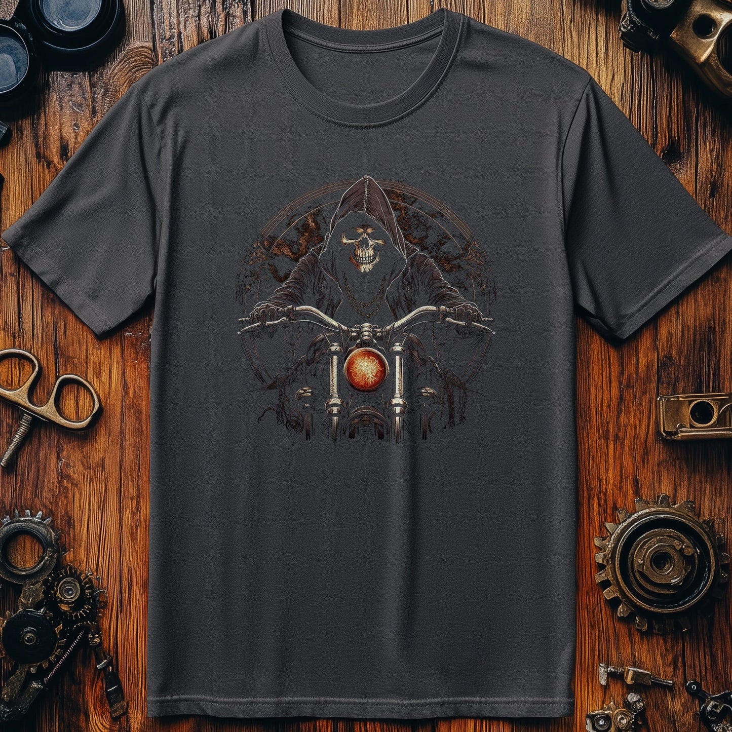 Grim Biker T-Shirt - Ride with the