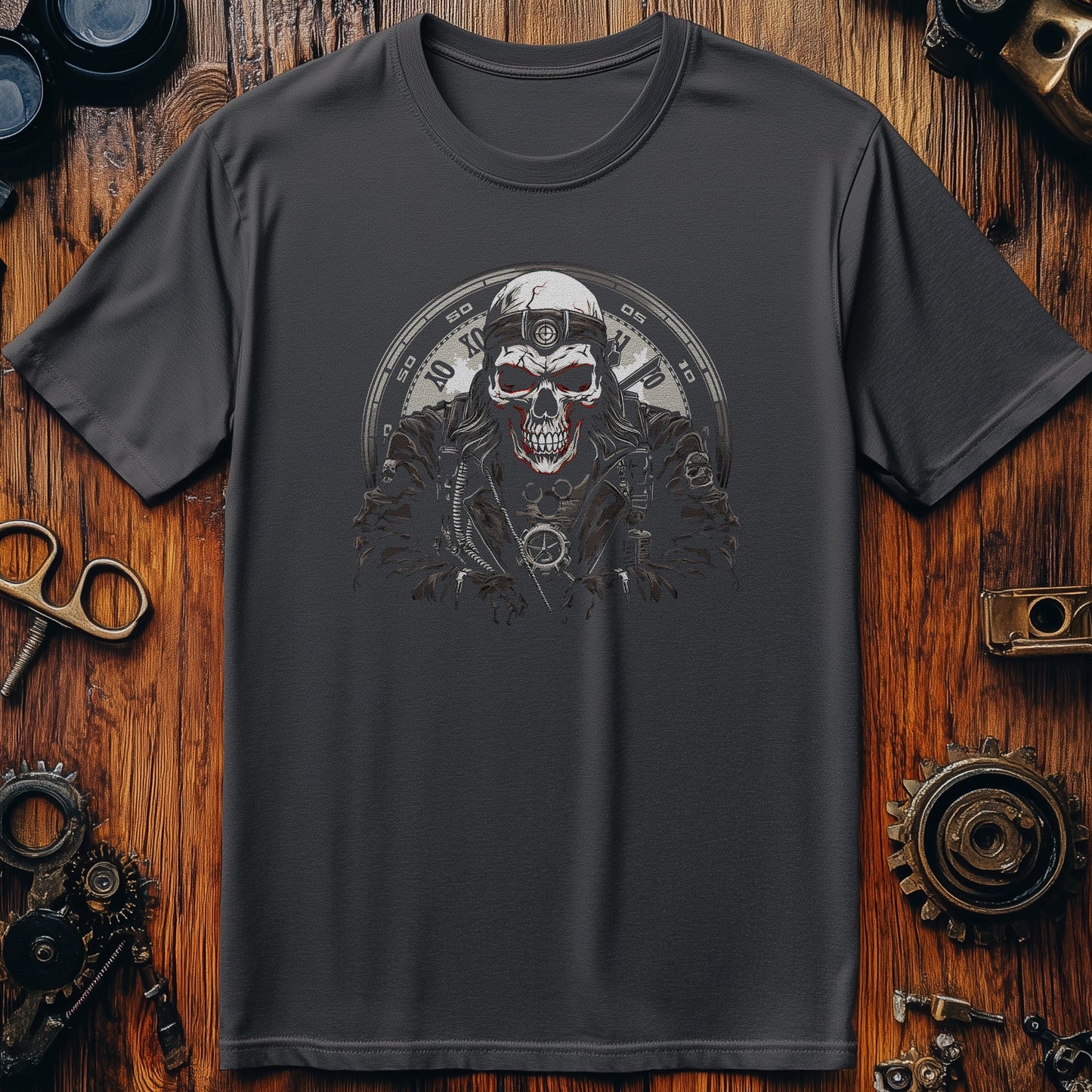 Time Skull 3 T-Shirt - Funny &