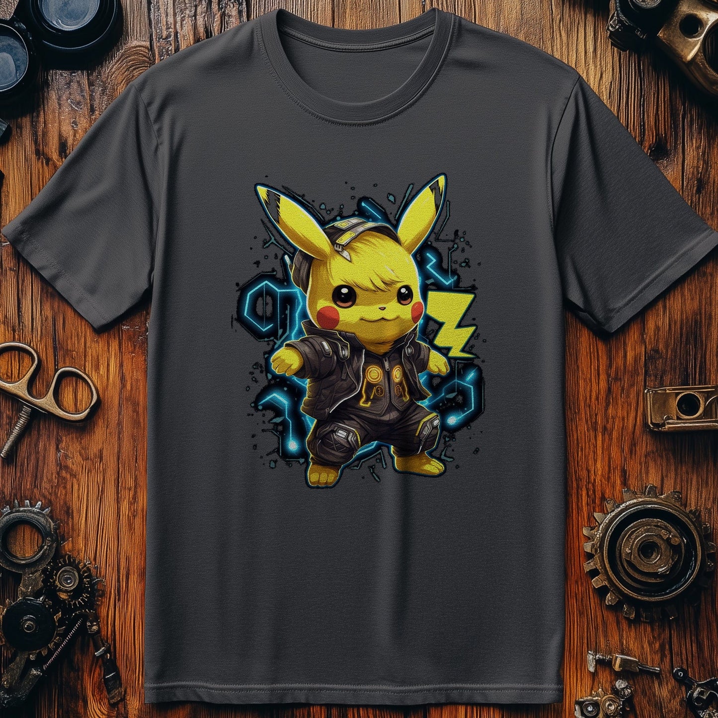 Cyberpunk Mouse T-shirt - Pikachu