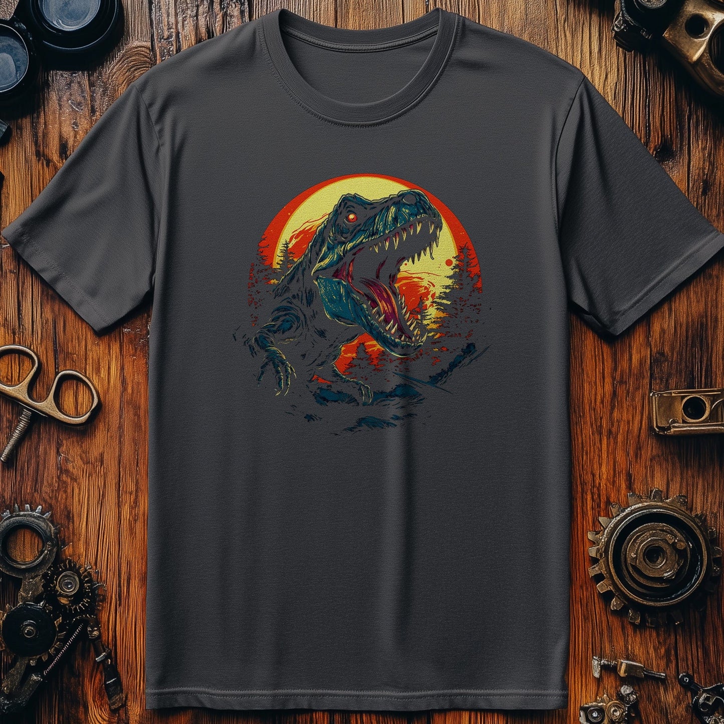 T-Rex Moon 2 T-Shirt - Roar into