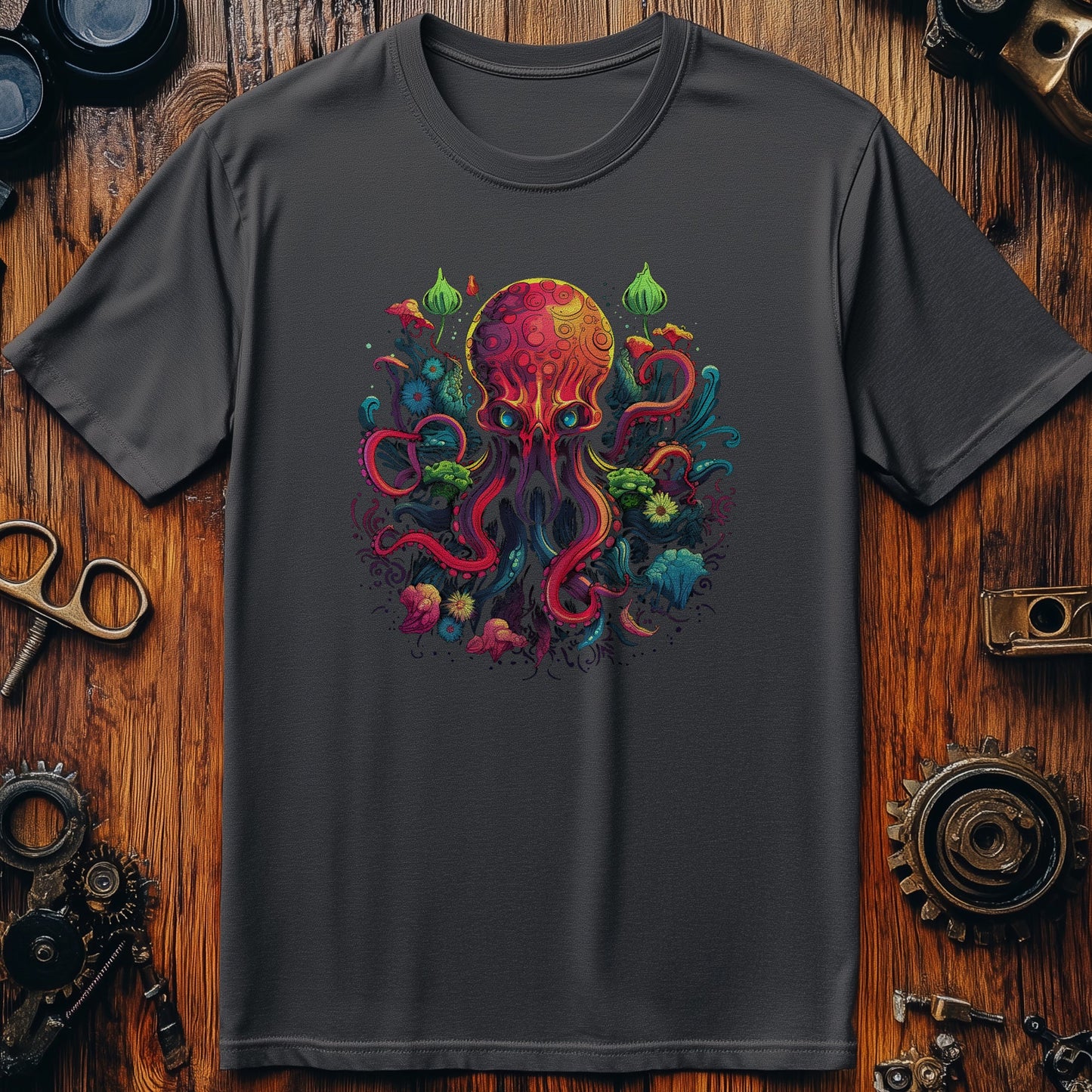 Trippy Octopus 3 T-Shirt - Dive into