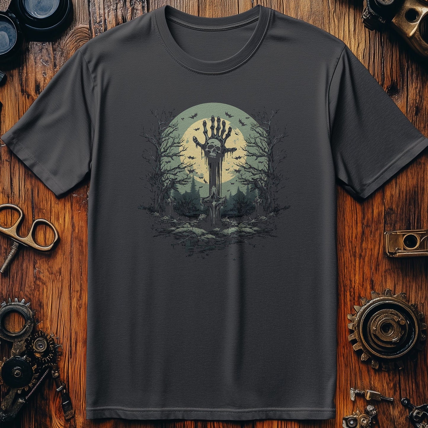 Dead-Hand-2 Skeleton T-shirt -