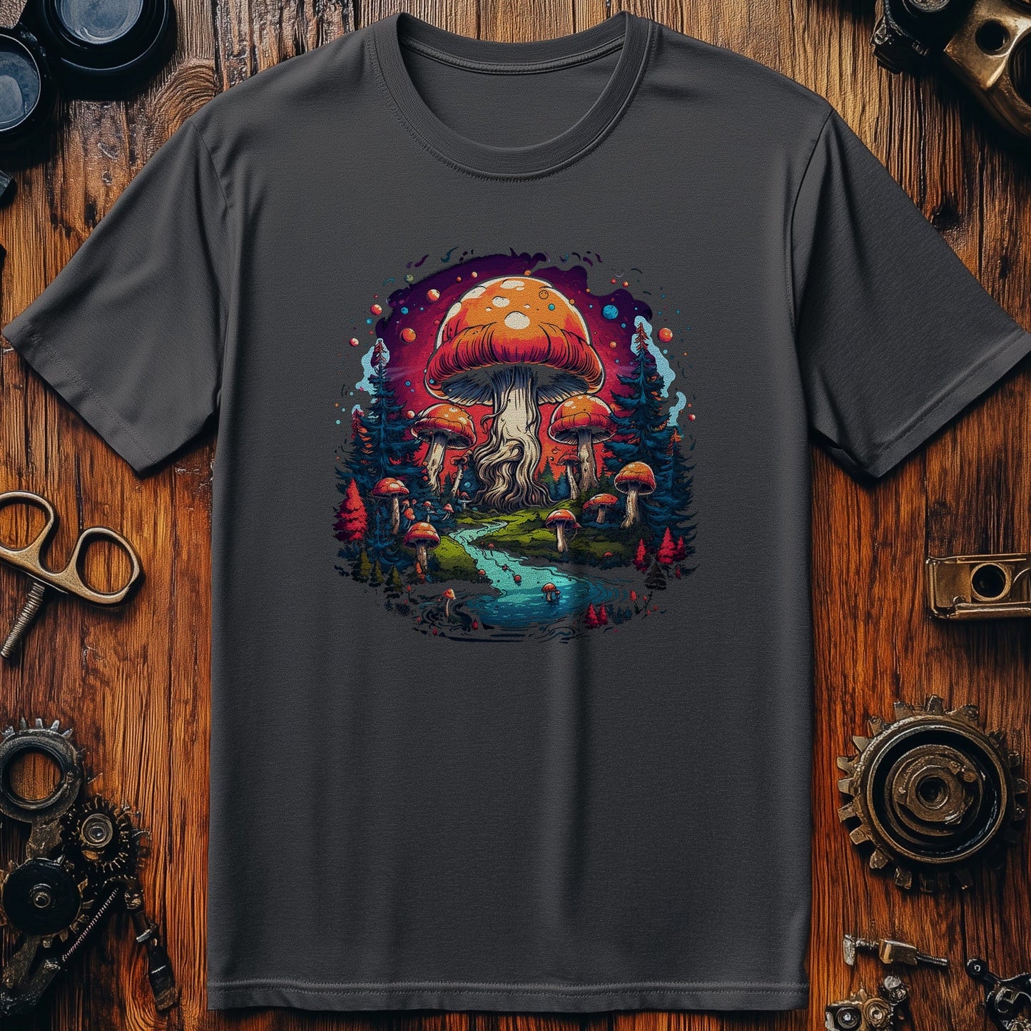 Mush-River T-shirt: Fungi Fun