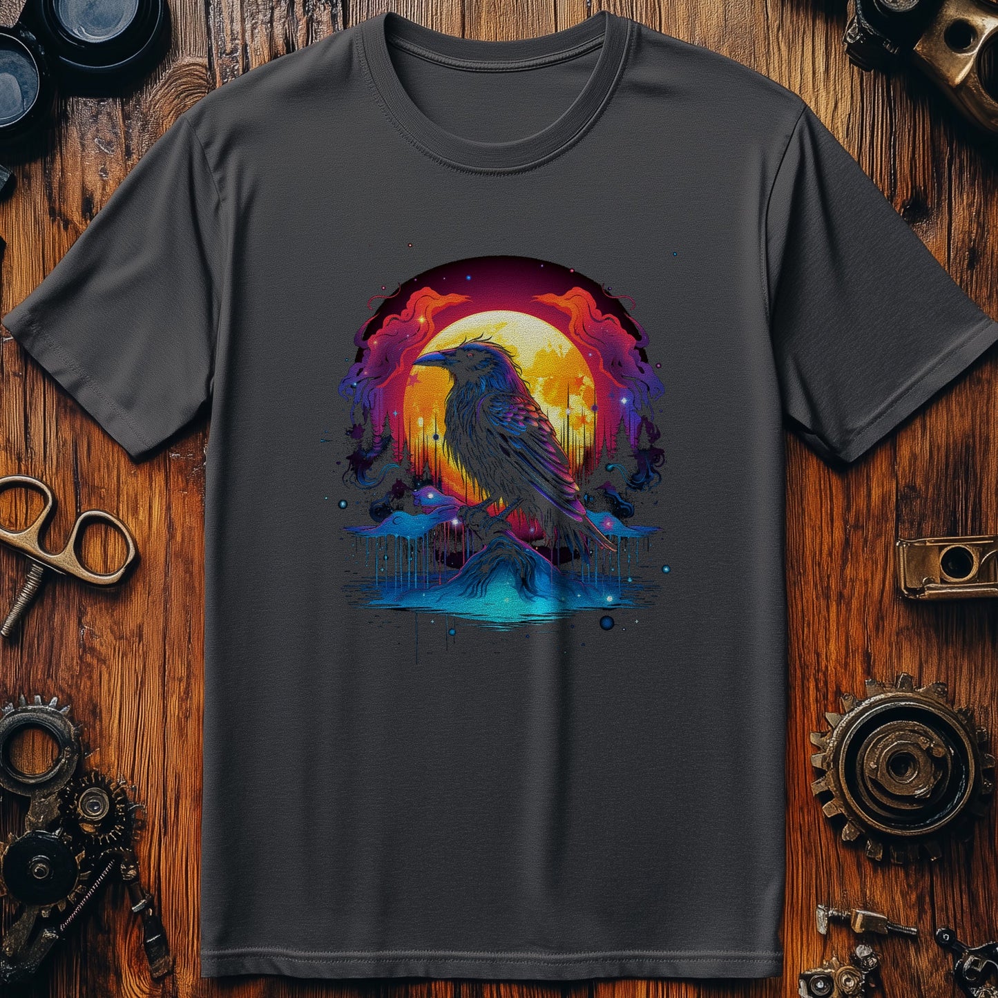 Melting Crow Sunset T-Shirt - Quirky