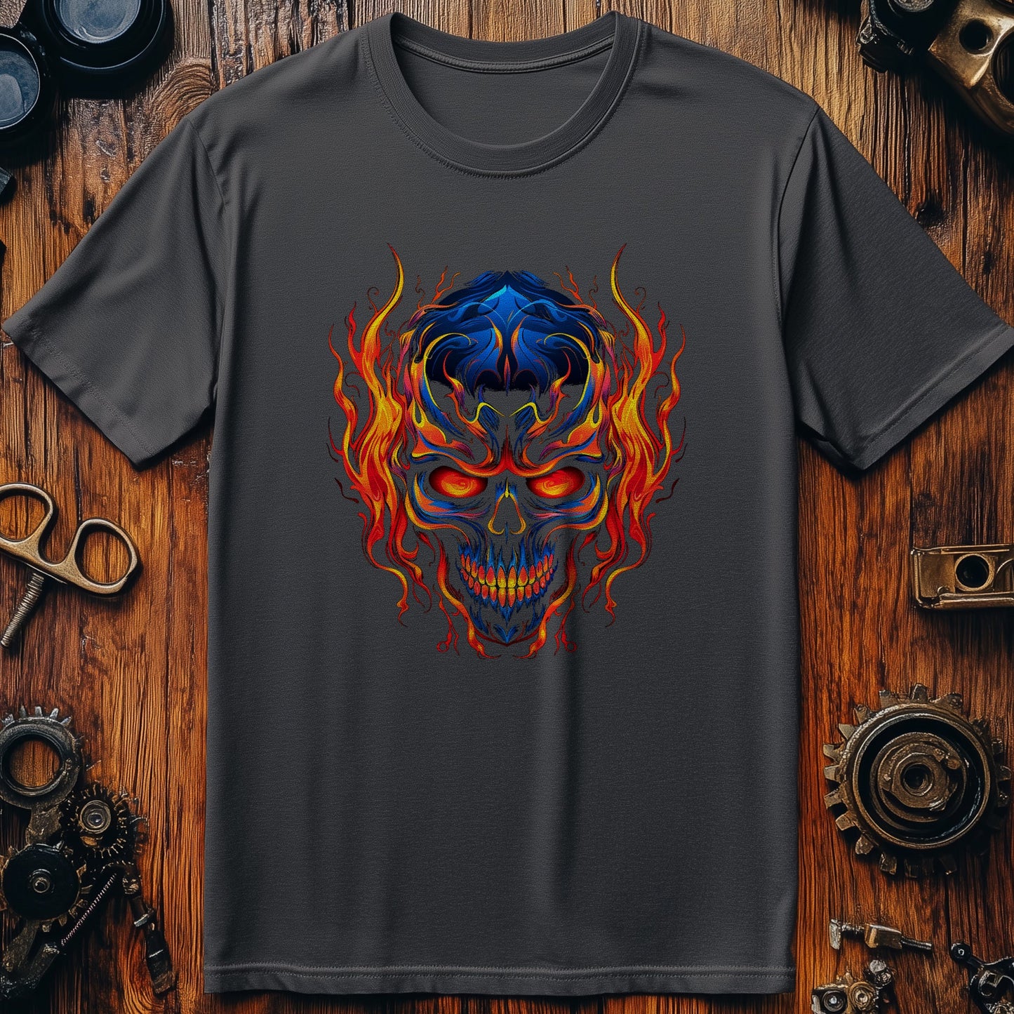 Skull Flame T-Shirt - Ignite Your