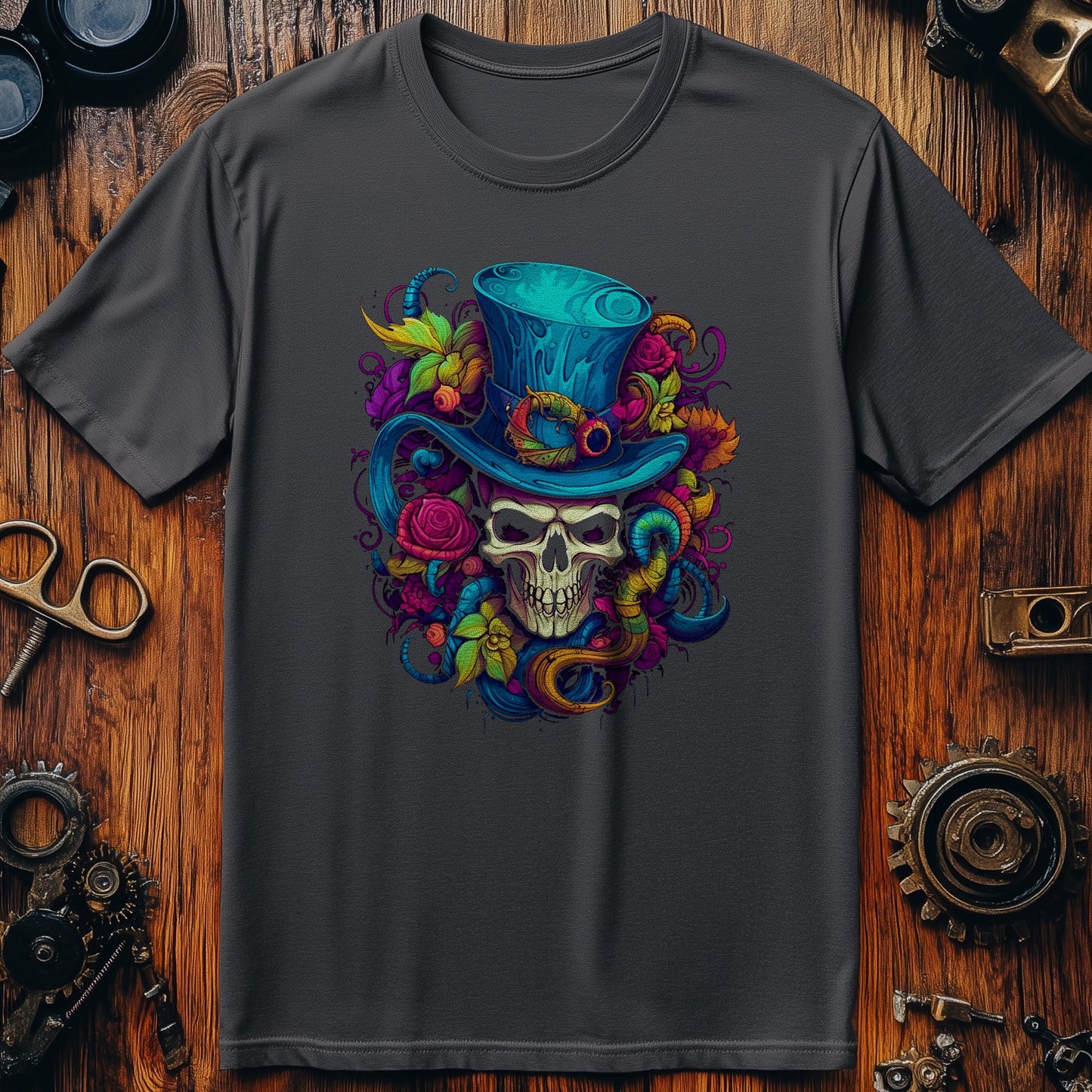 Pstchadelic Skull 4 T-Shirt - Top