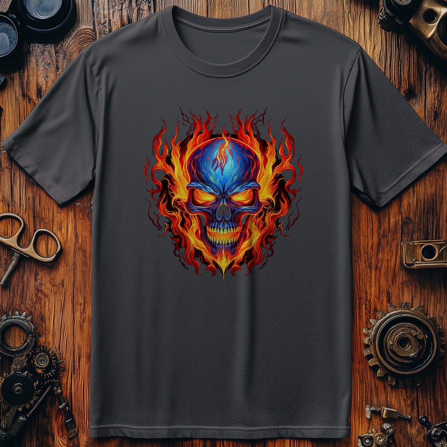 Skull-Flame-3 T-Shirt: Ignite Your