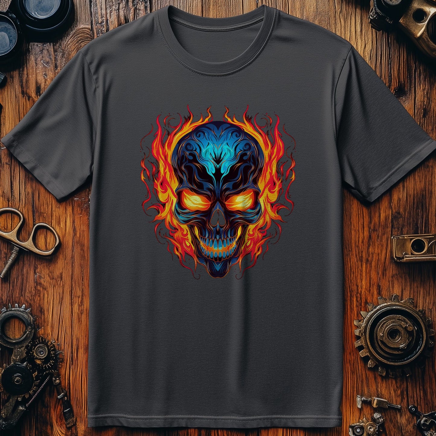 Skull Flame-2 T-Shirt - Ignite Your