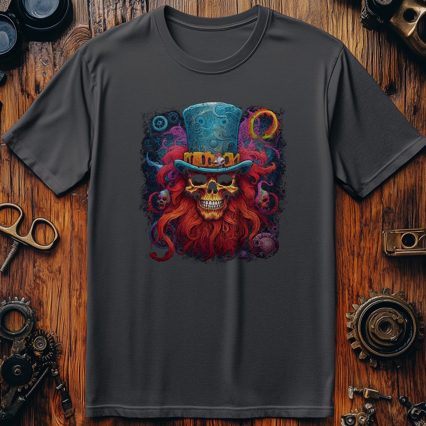 Pstchadelic Skull T-Shirt - Top Hat