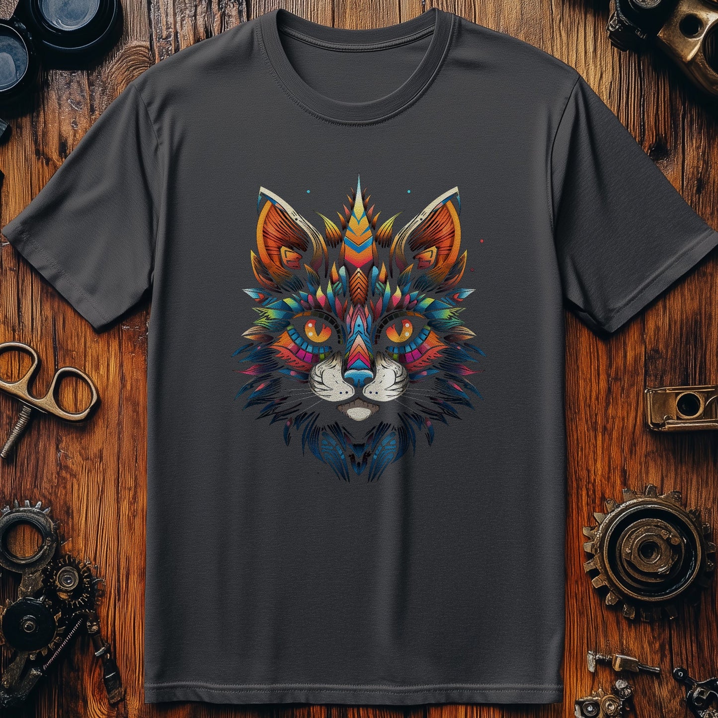 Tribal-Cat T-Shirt ‚Äì Purr-fectly