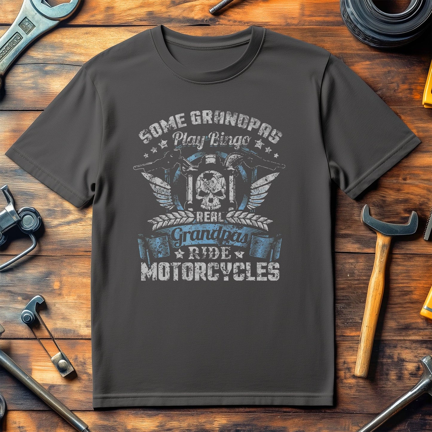 Grandpa's Bingo Biker T-Shirt -