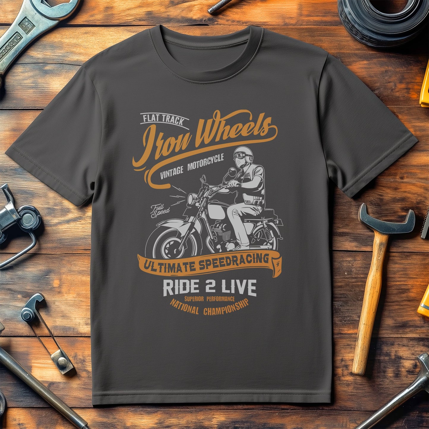 Iron Wheels T-shirt - Rev Up Your