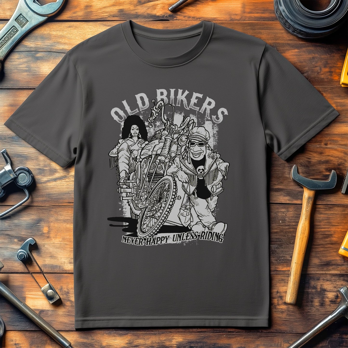 Old Bikers Copy T-Shirt - Vintage