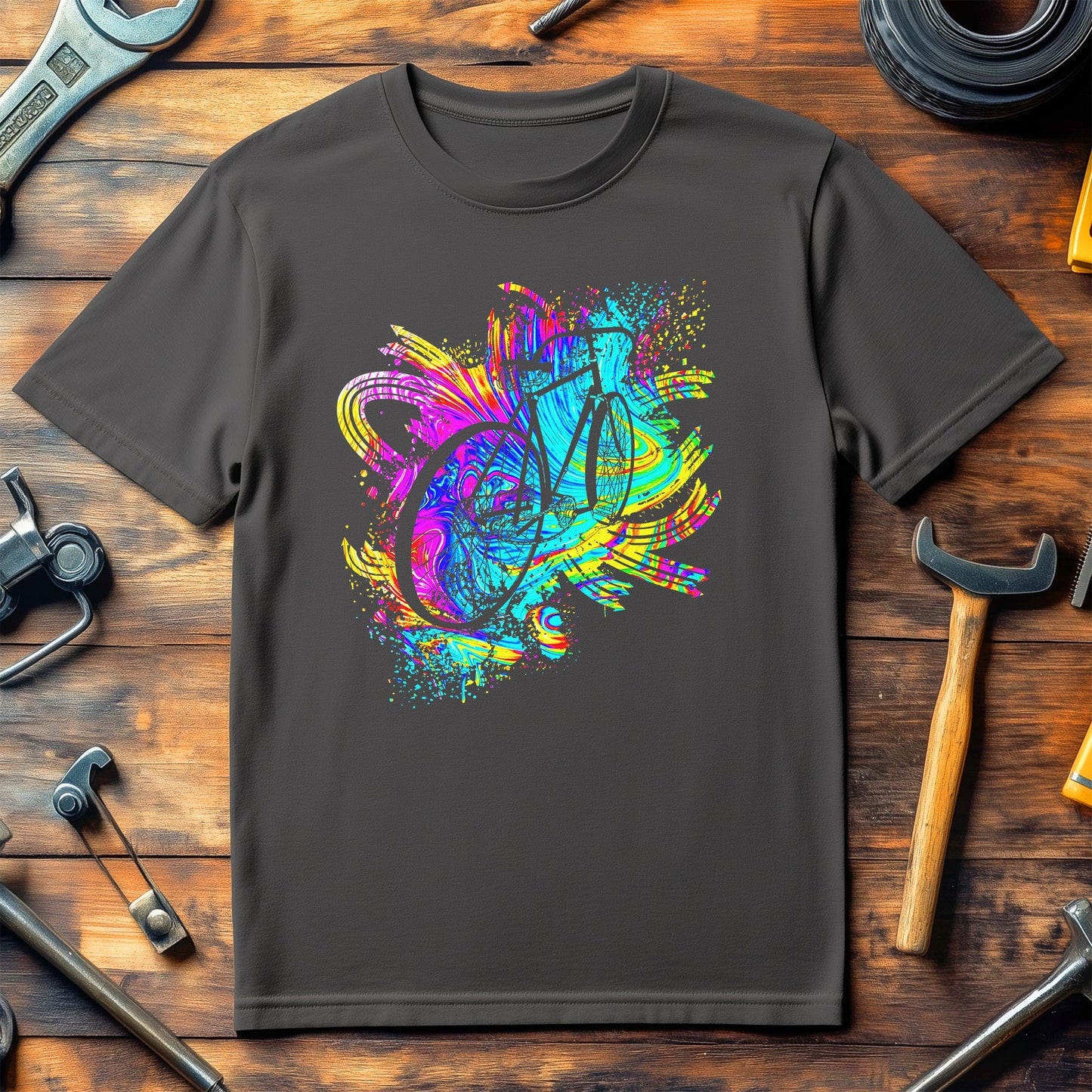 Cycling (207) T-Shirt - Colorful