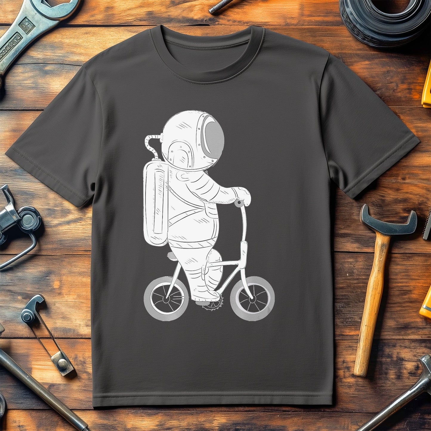Cycling Astronaut T-shirt
