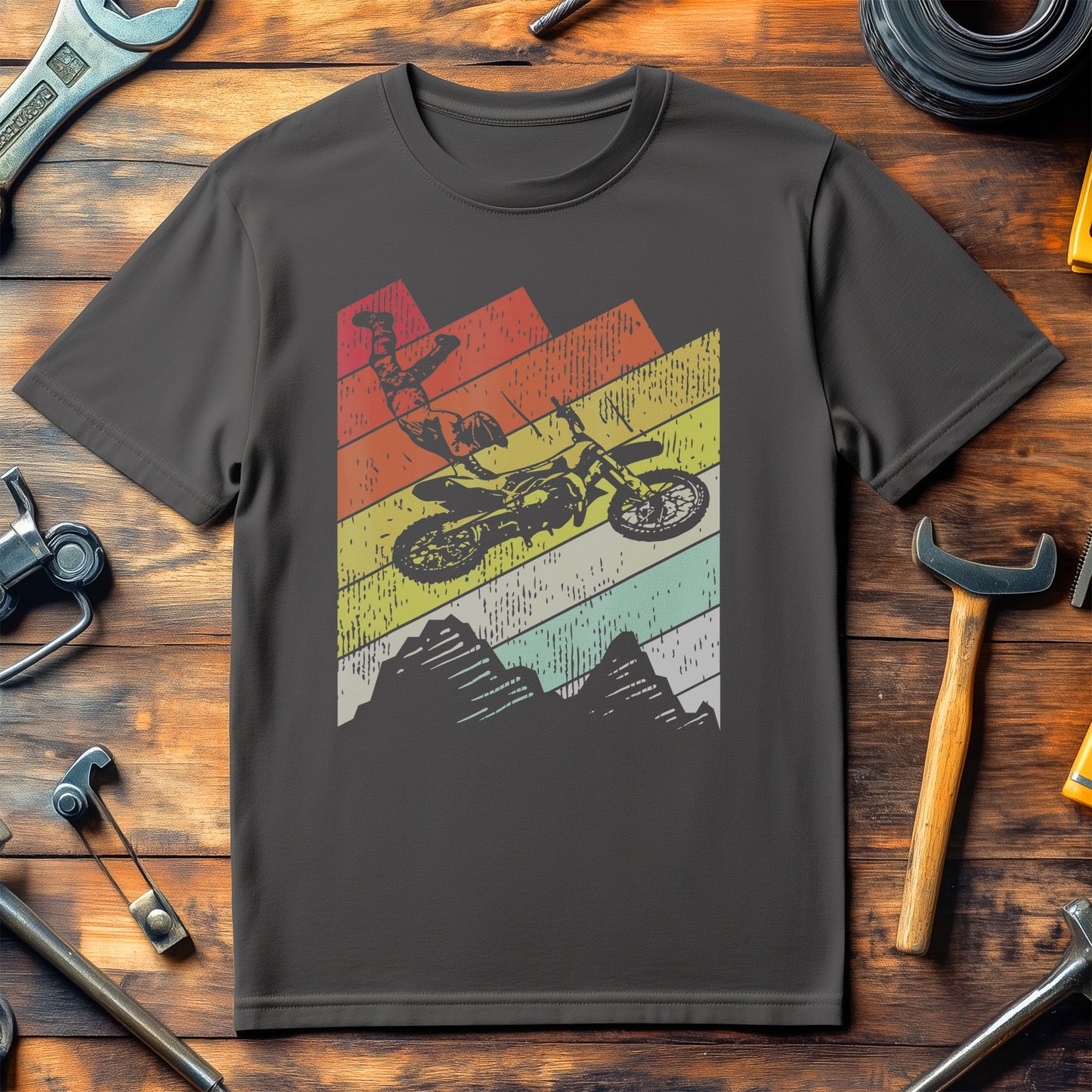 Motocross Biker Vintage Gift T-shirt