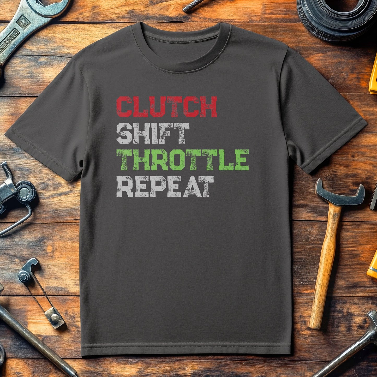 Clutch Shift Throttle Repeat T-Shirt