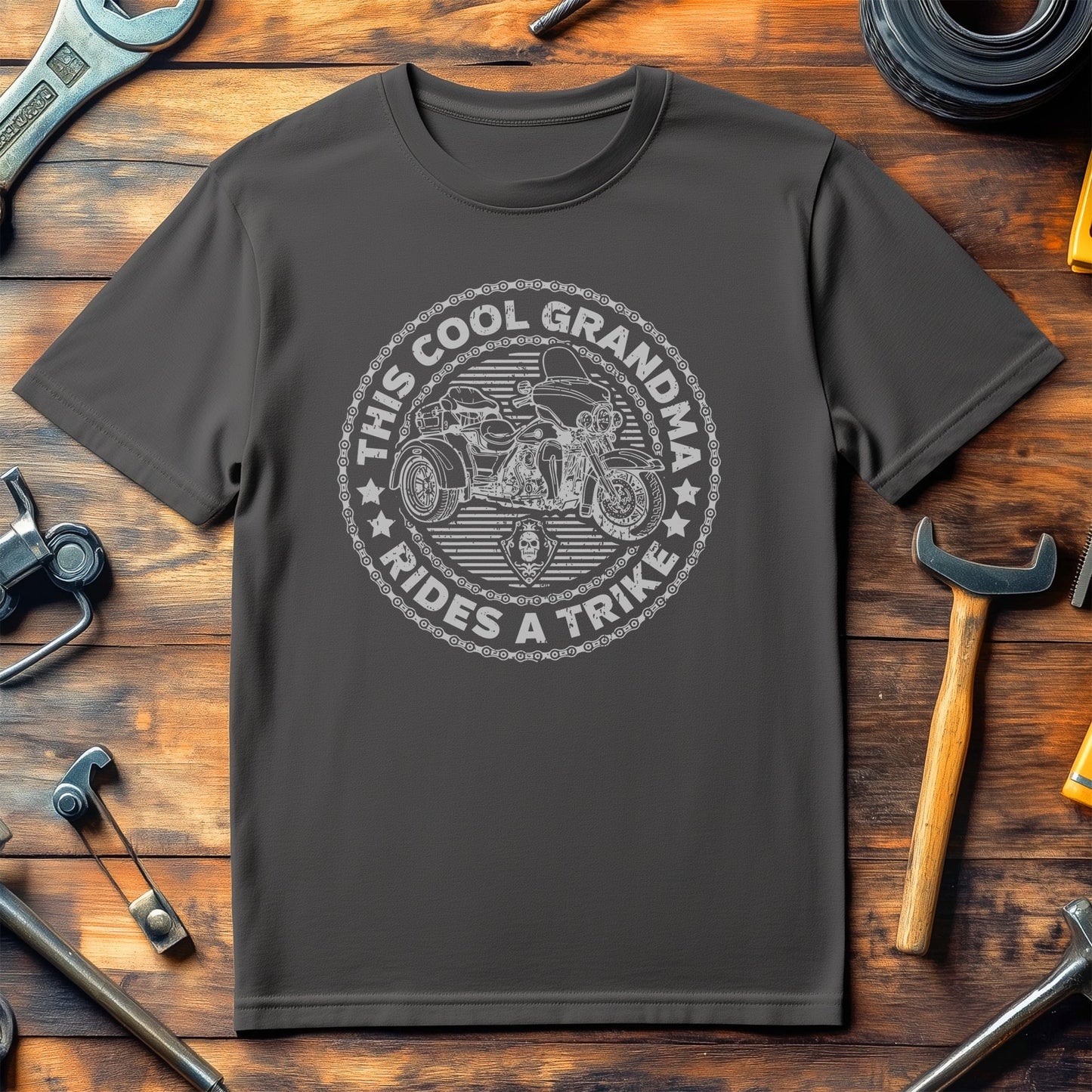 Cool Grandma Trike T-Shirt - Biker