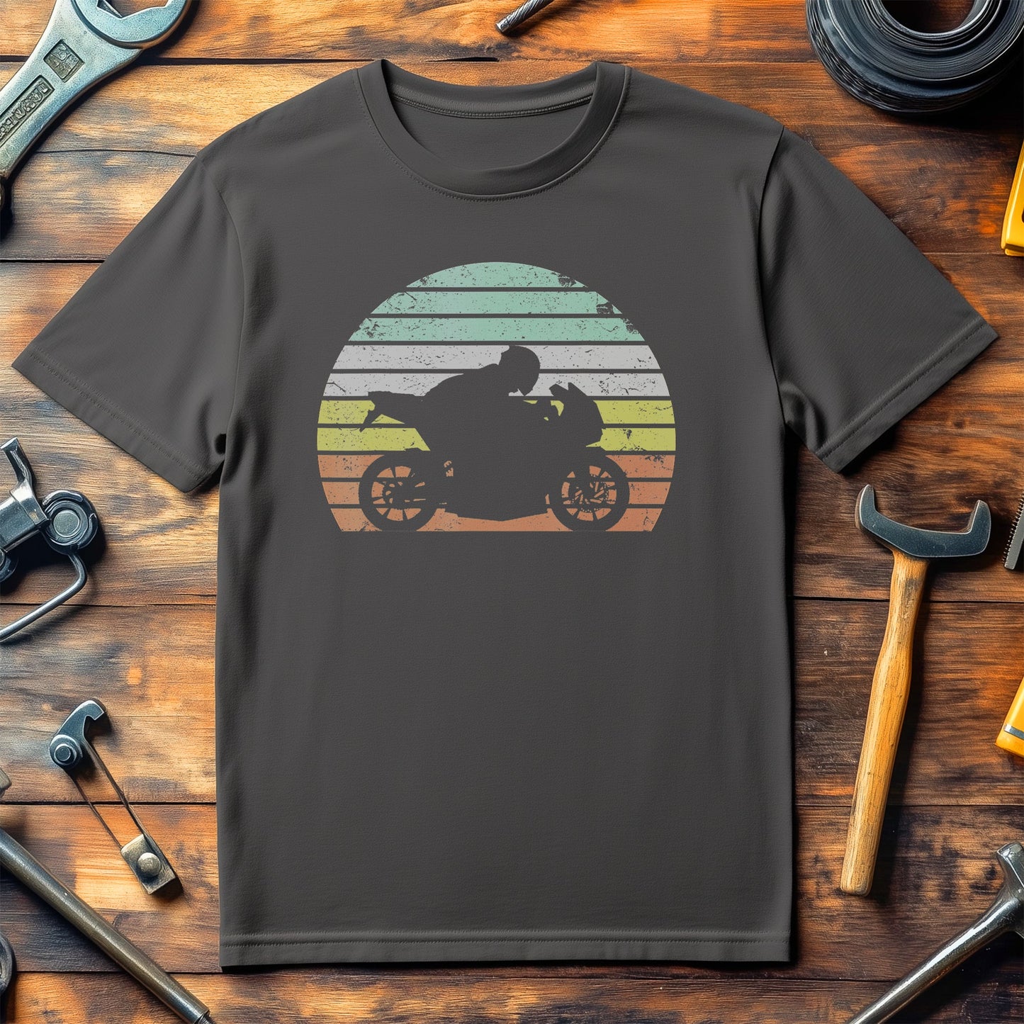 Vintage Biker Motorcycle 34 T-Shirt