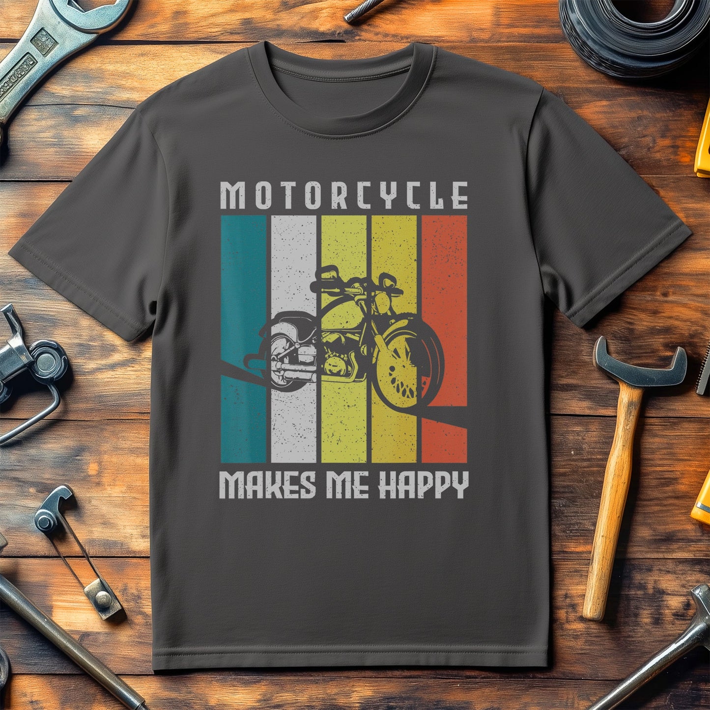 Motorcycle Makes Me Happy T-Shirt