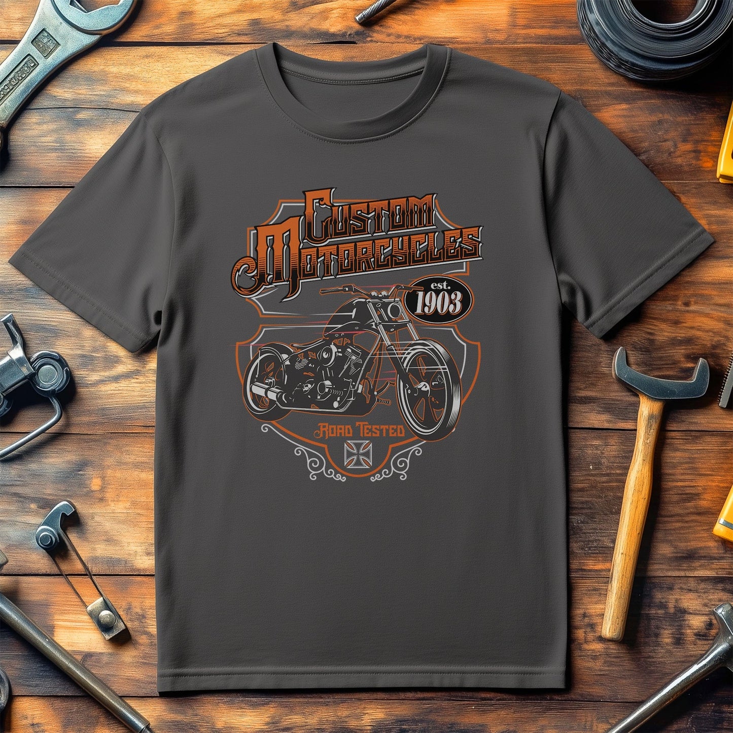 Custom Motorcycles T-Shirt - Rev Up