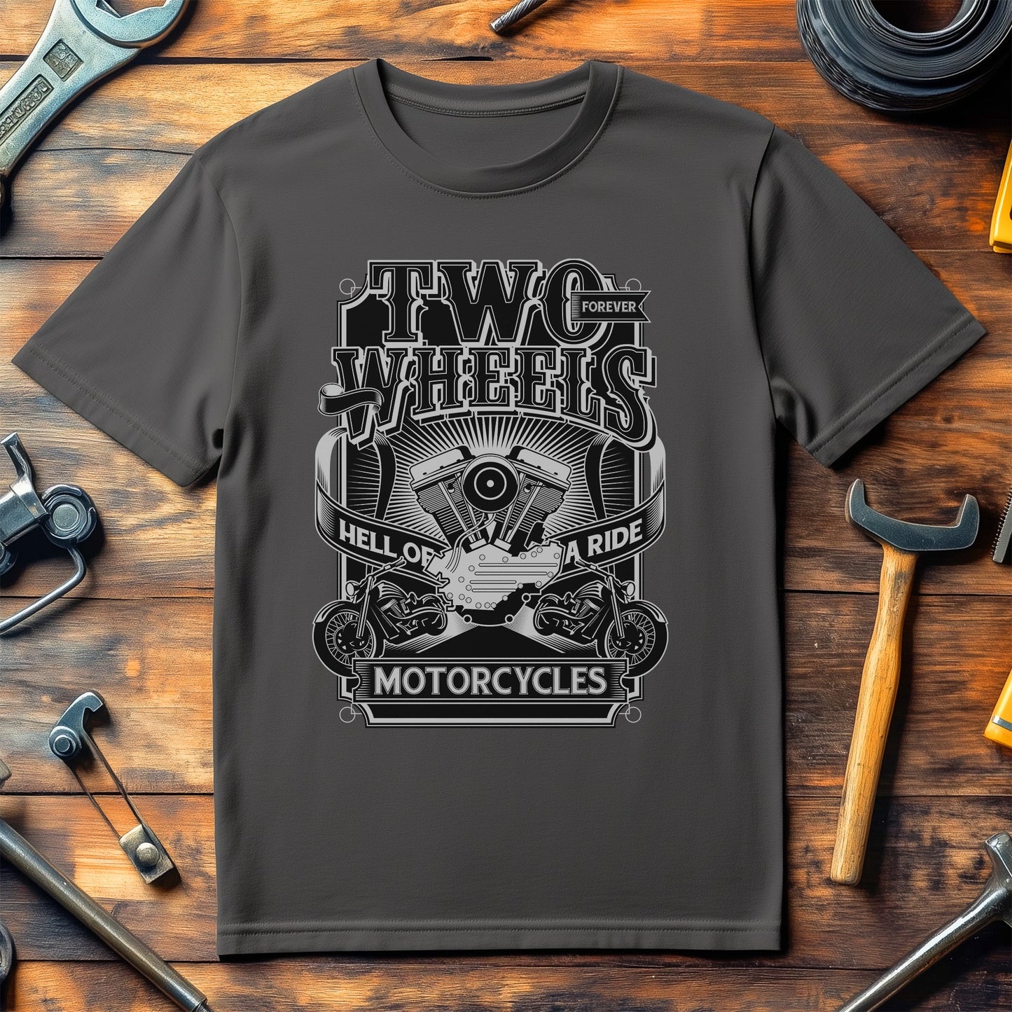 Two Wheels T-shirt - Rev Up the