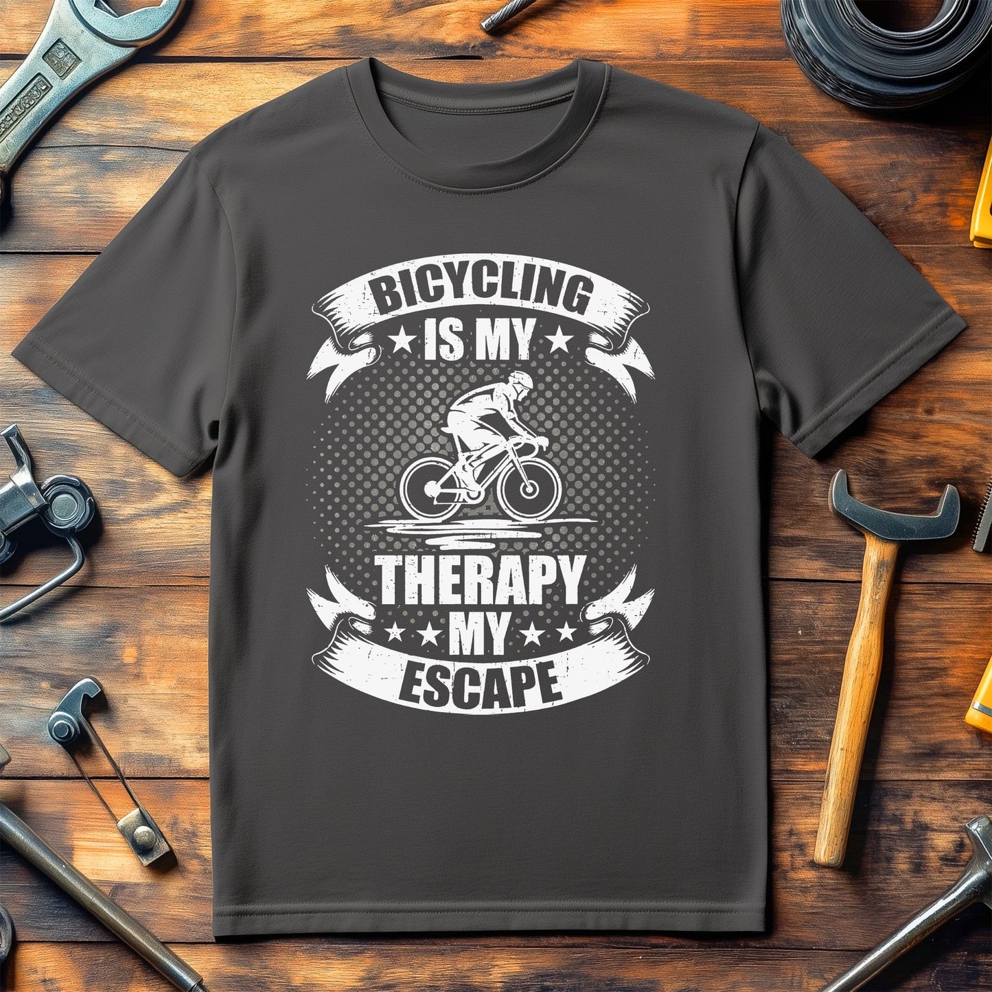 Cycling T-shirt Cycling Is My Therapy My Escape
