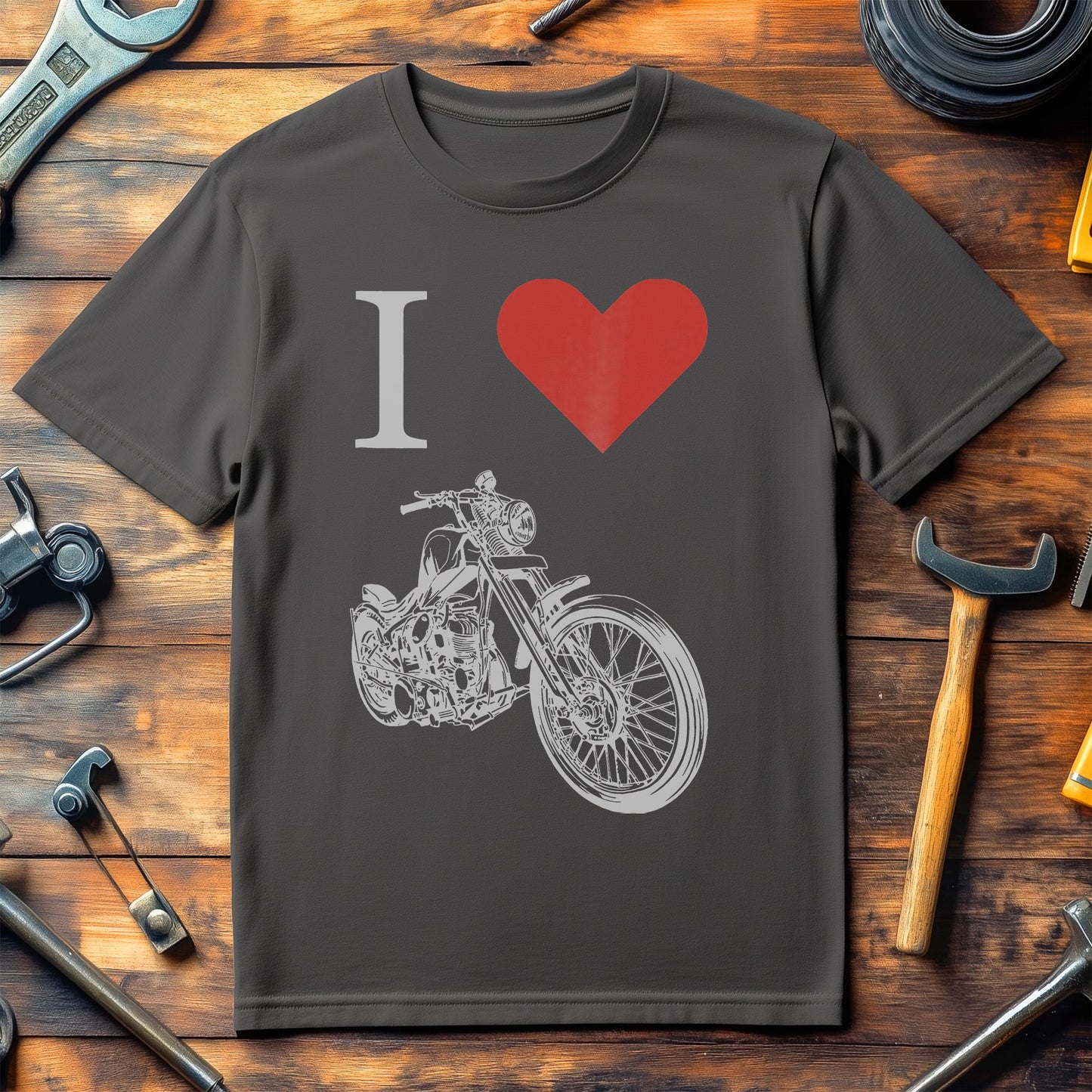 I Love My Motorcycle T-Shirt - Rev