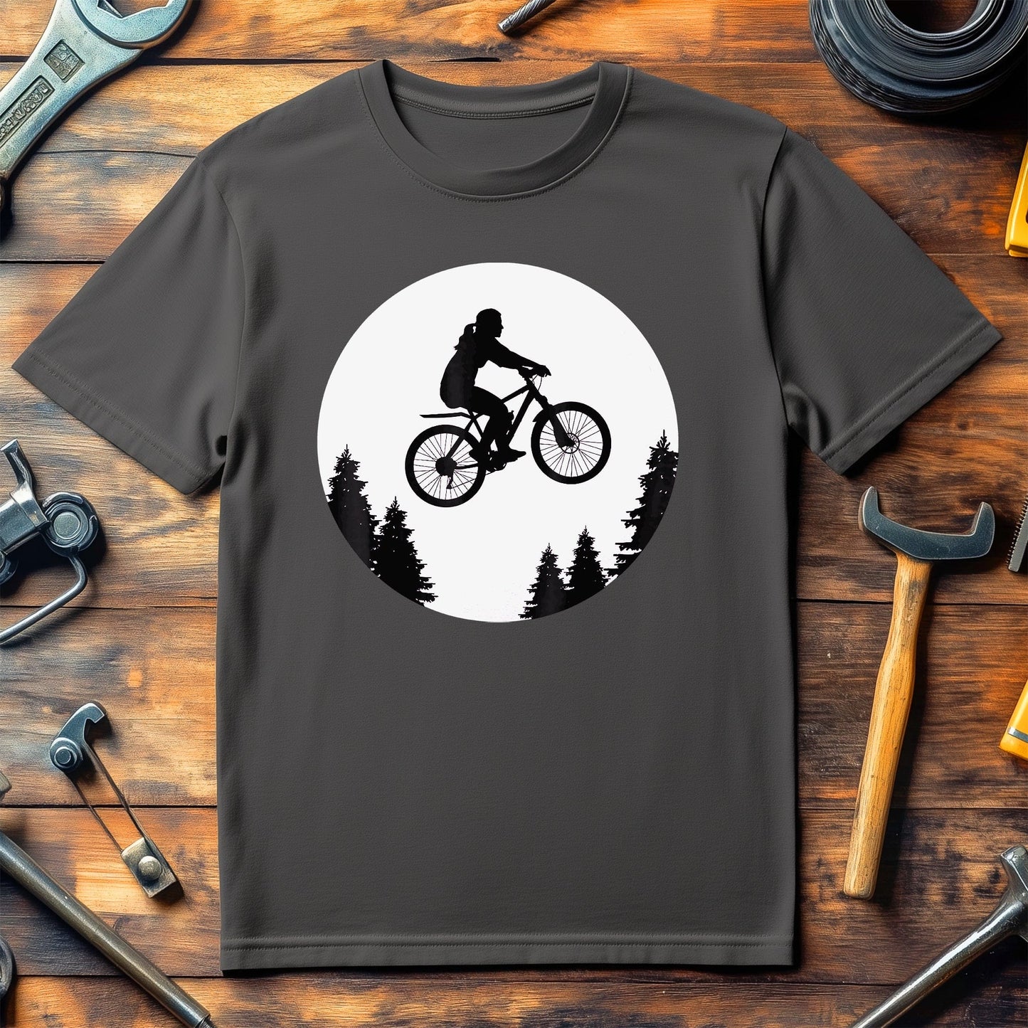 Cycling Over The Moon T-Shirt