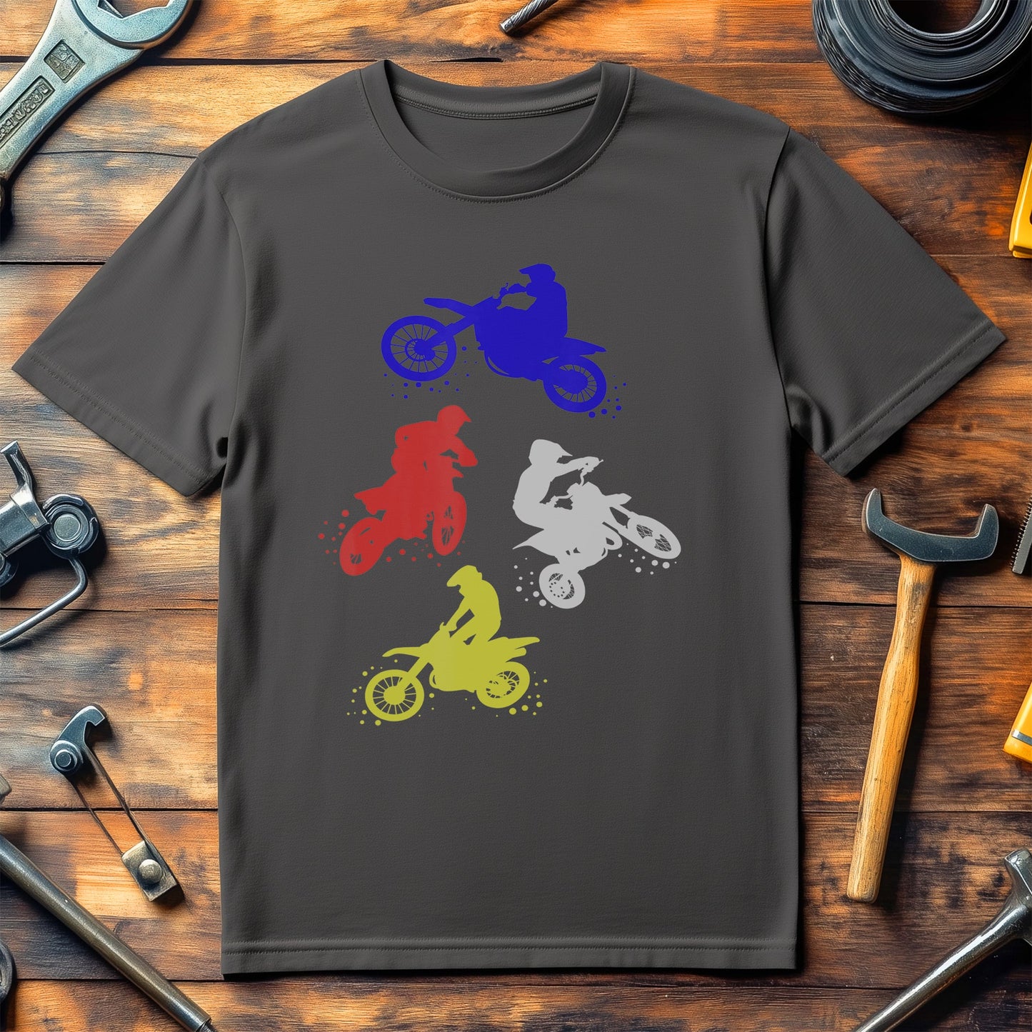 Retro Dirt Bike Boys T-Shirt - Tiny