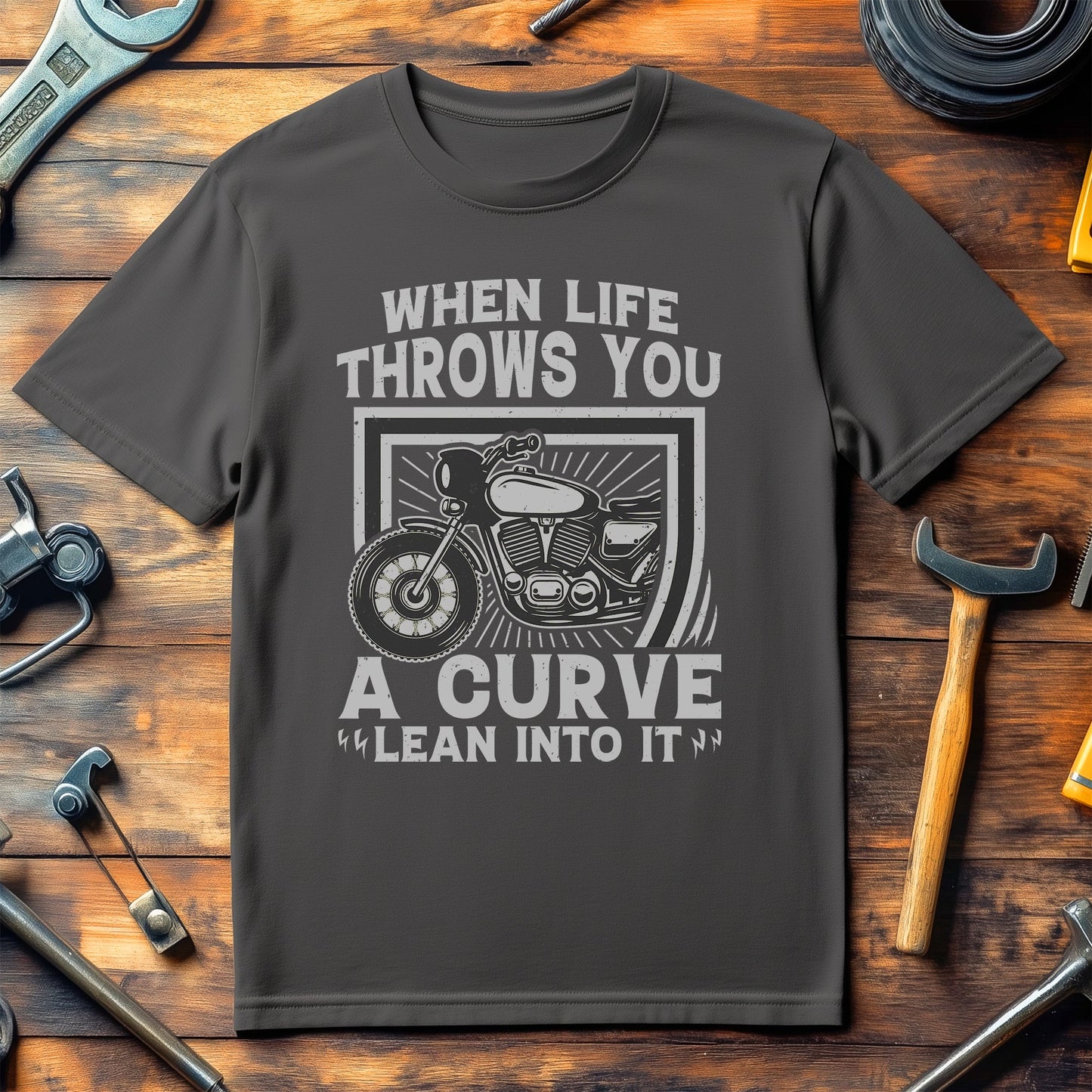 Lean Into It Shield T-shirt -