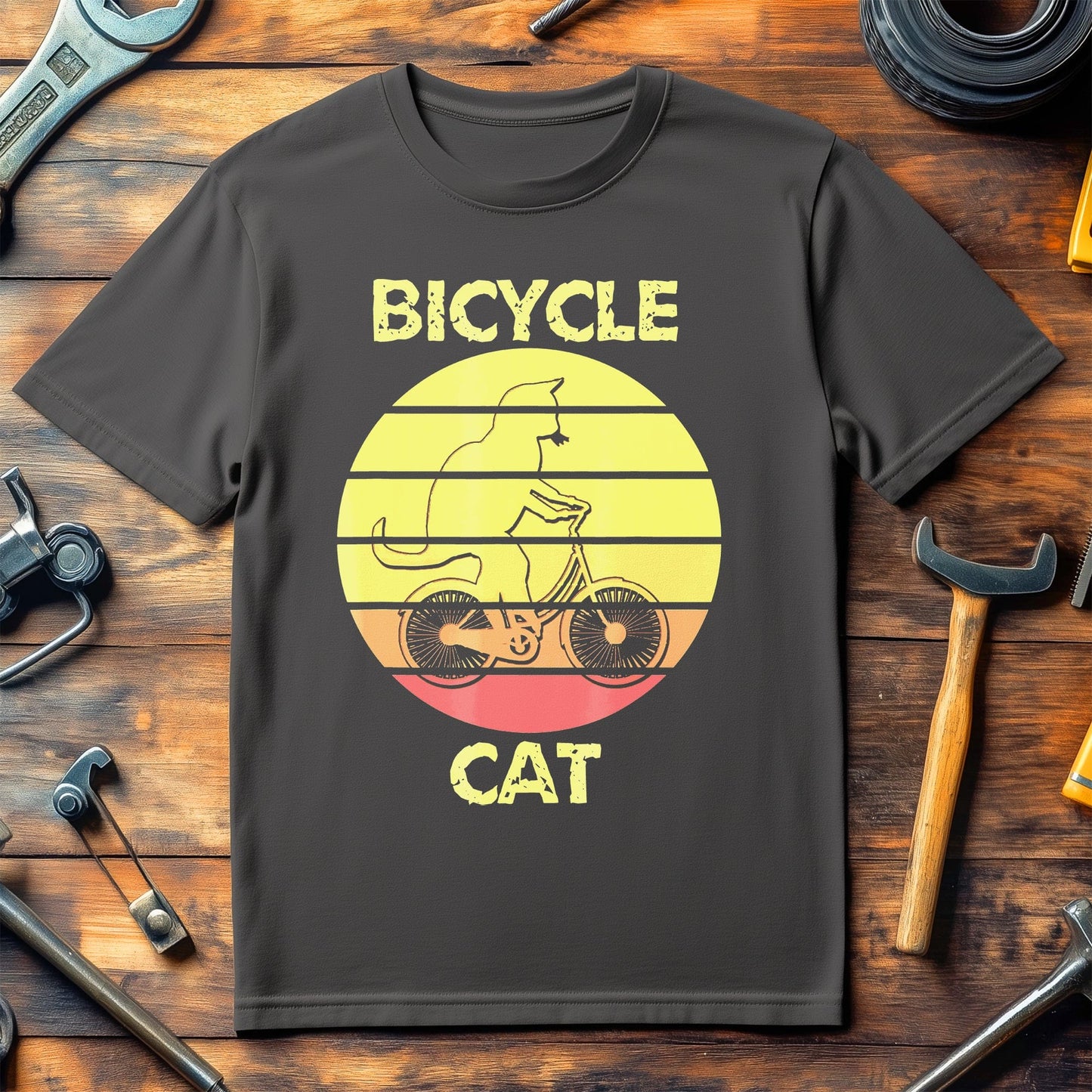 Cycling Cat T-Shirt Purr-fectly