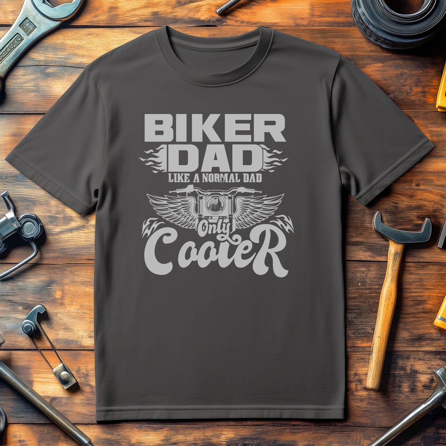Vintage Funny Biker Dad T-Shirt