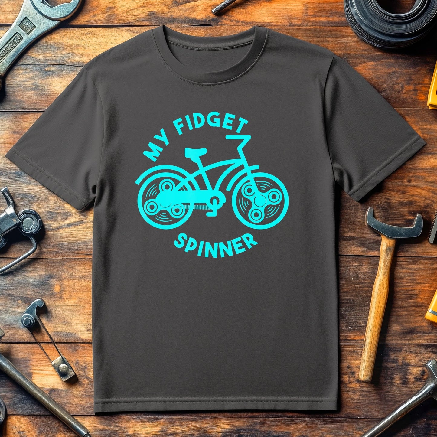 Cycling Fidget Spinner T-shirt
