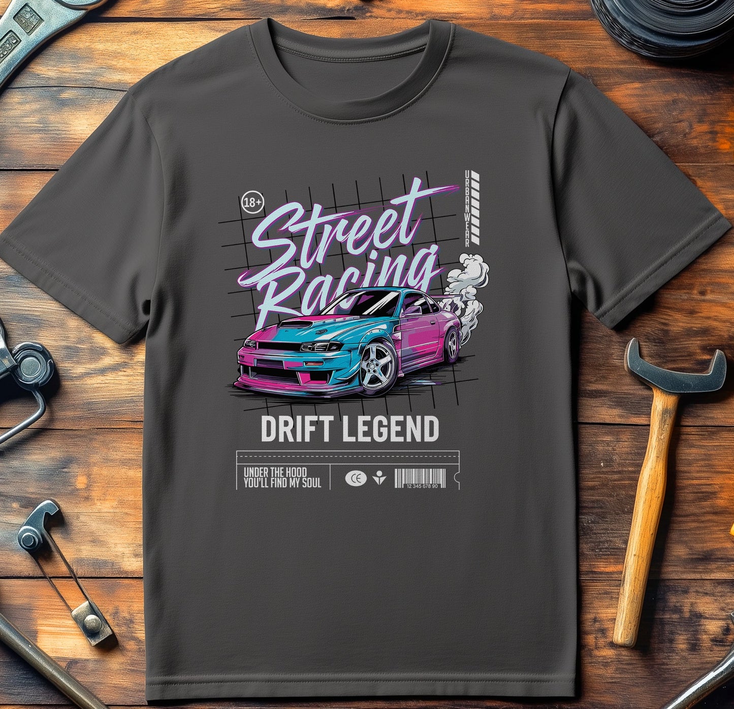 Neon Drift Warrior T-Shirt