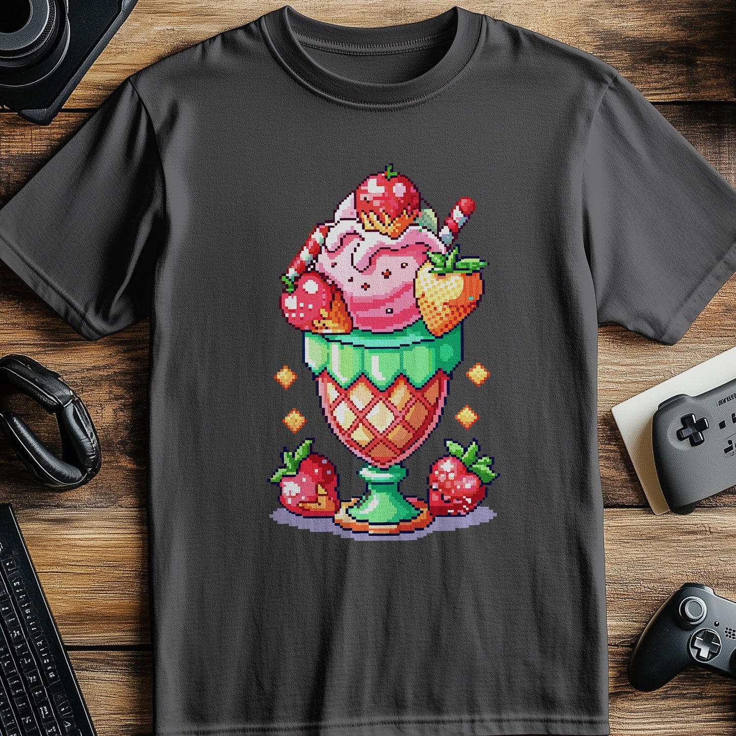 Pixel 36 Ice Cream Sundae T-shirt