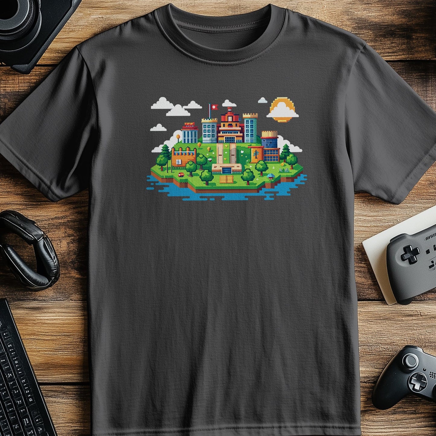 Pixel 49 T-shirt Retro Pixelated City Fun