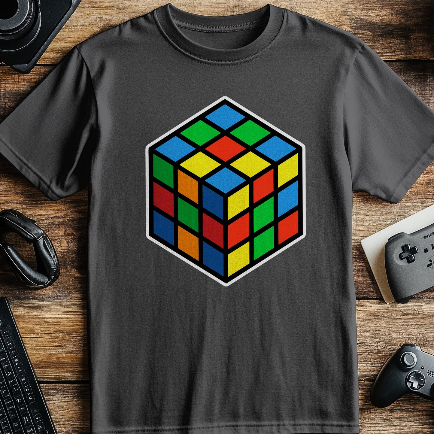 Pixel 82 Funny T-Shirt  Rubik's Cube