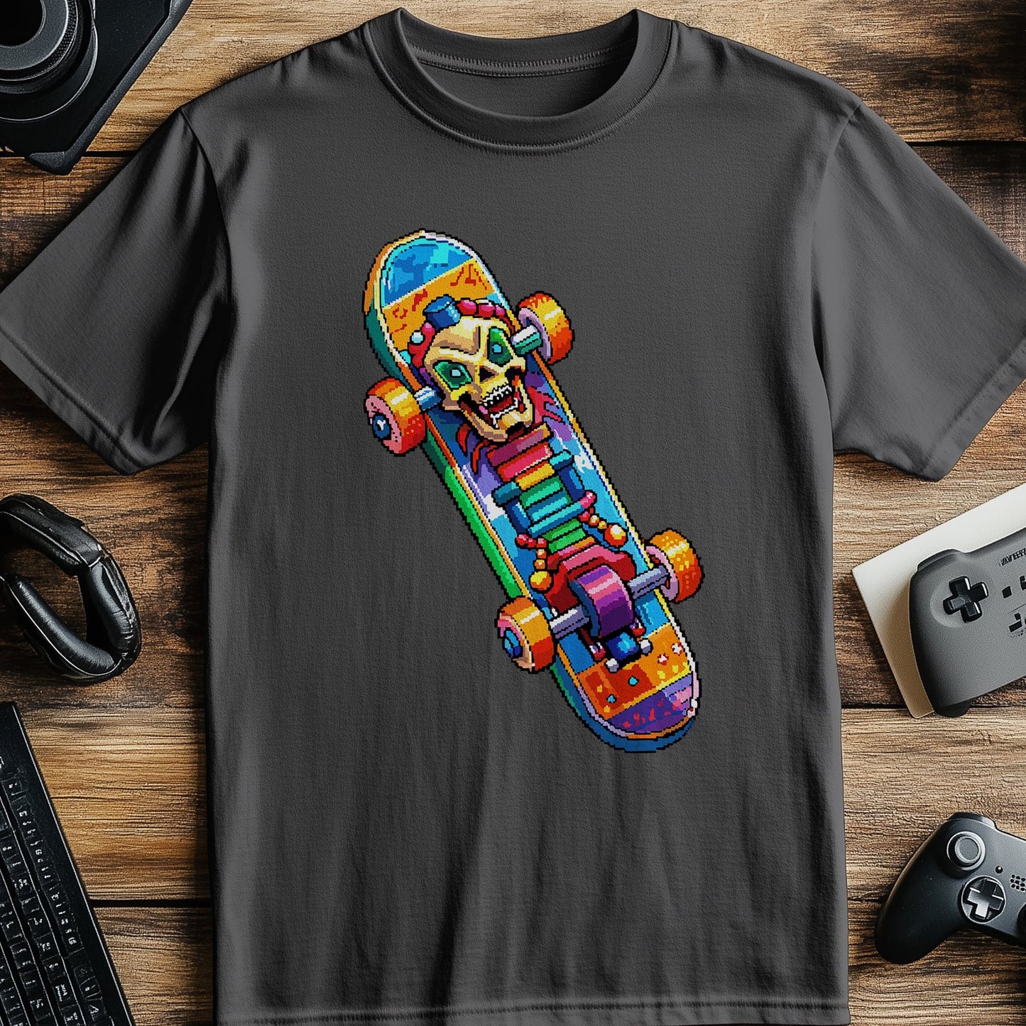 Pixel 33 Skateboard T-Shirt