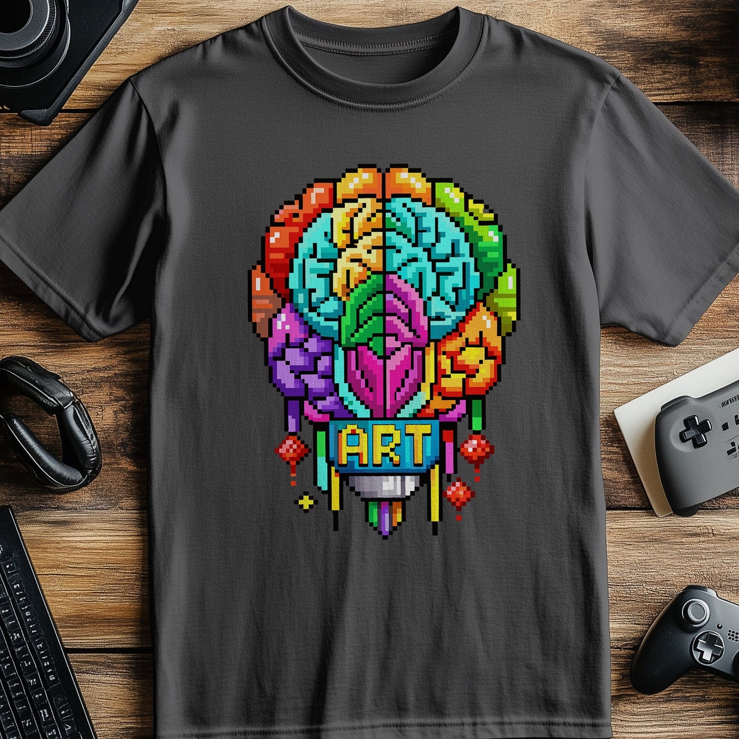Pixel 73 T-shirt Brain