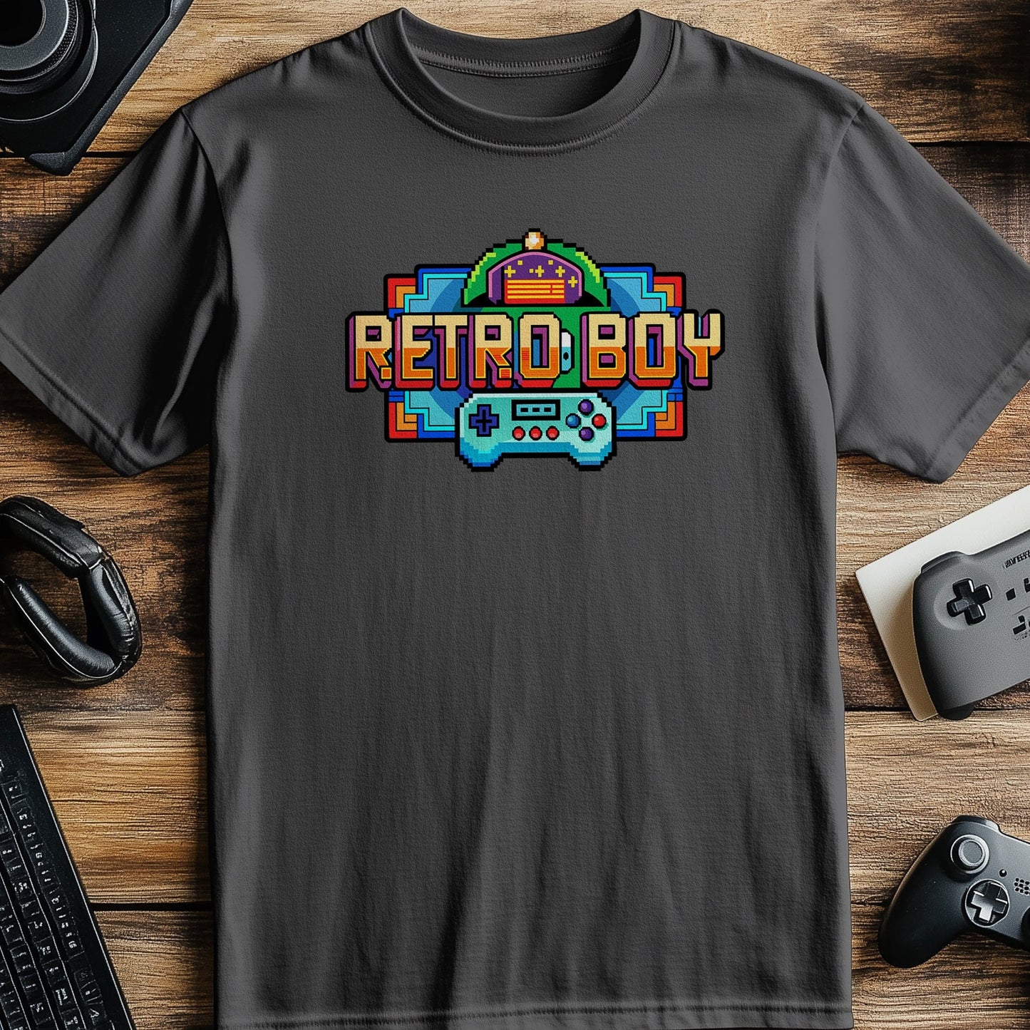 Pixel 57 Retro Boy T-Shirt