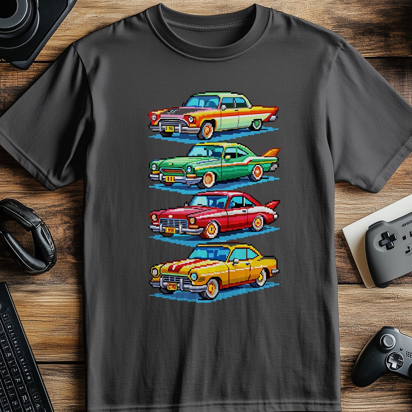 Pixel 13 Retro Cars T-shirt