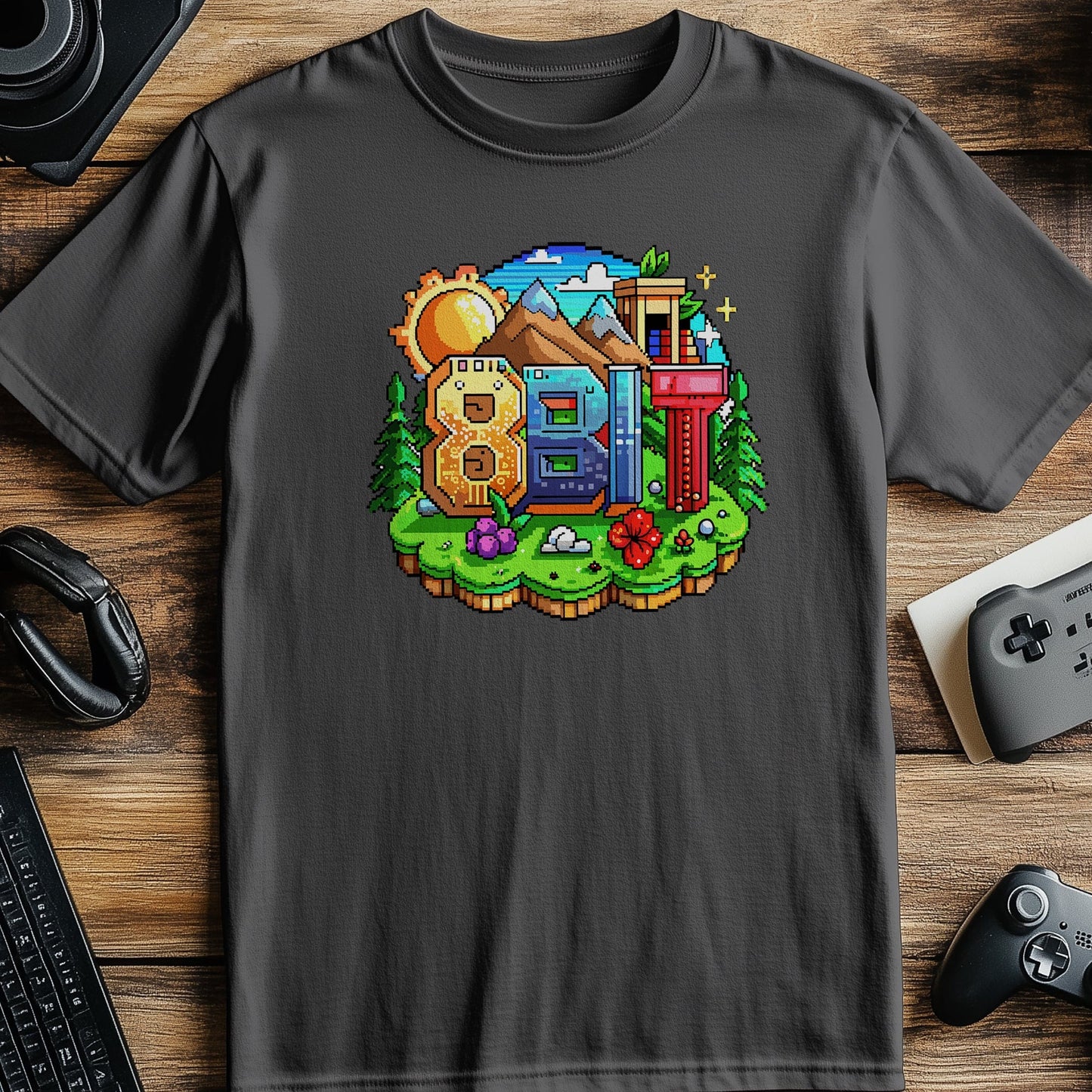 Pixel 48 t-shirt  8BIT Geek Chic and Pixel Perfect!