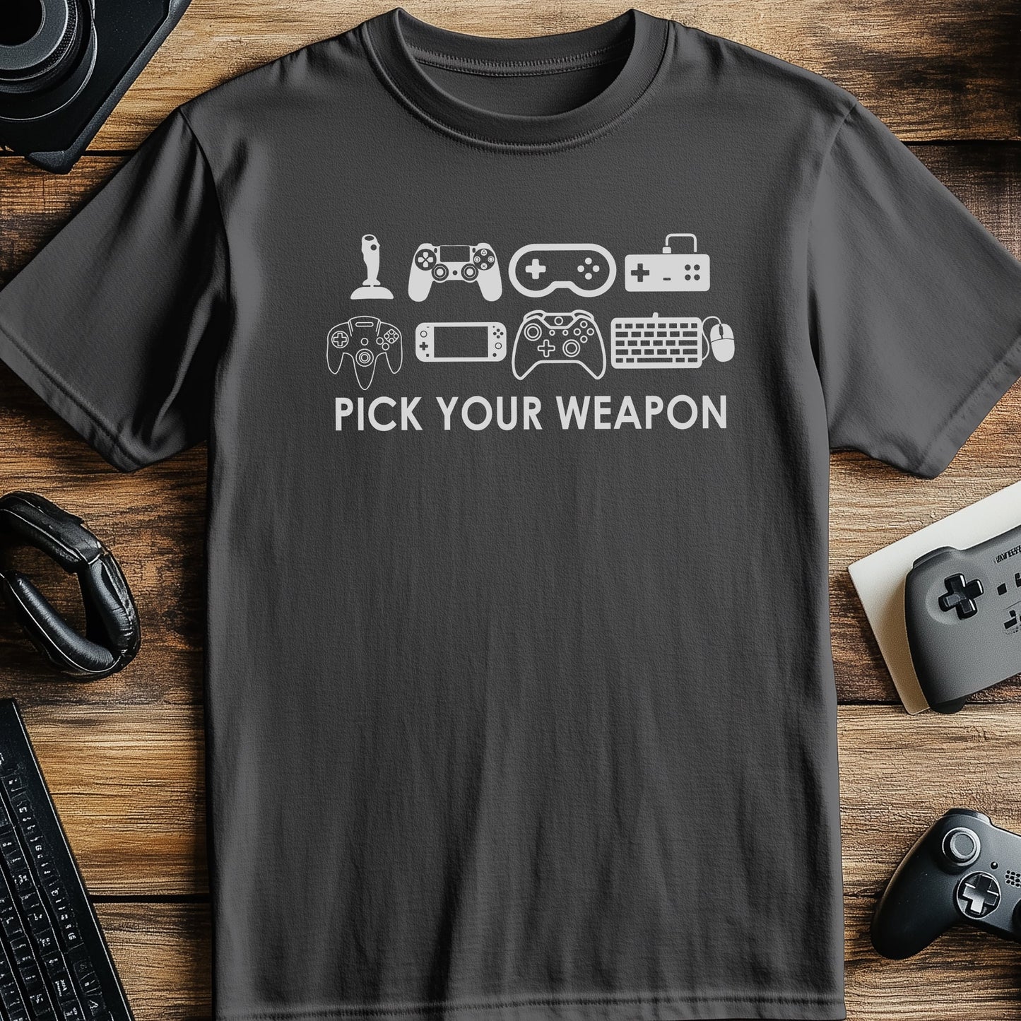 Pick Your Weapon Gaming T-Shirt