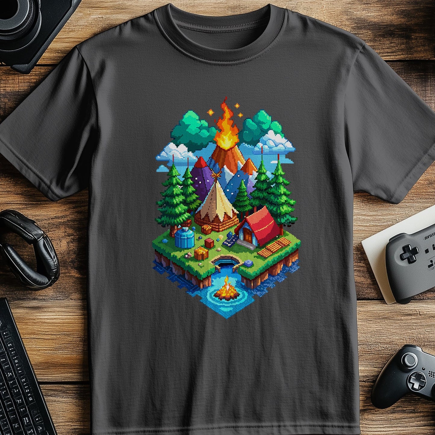 Pixel 46 Campfire T-shirt
