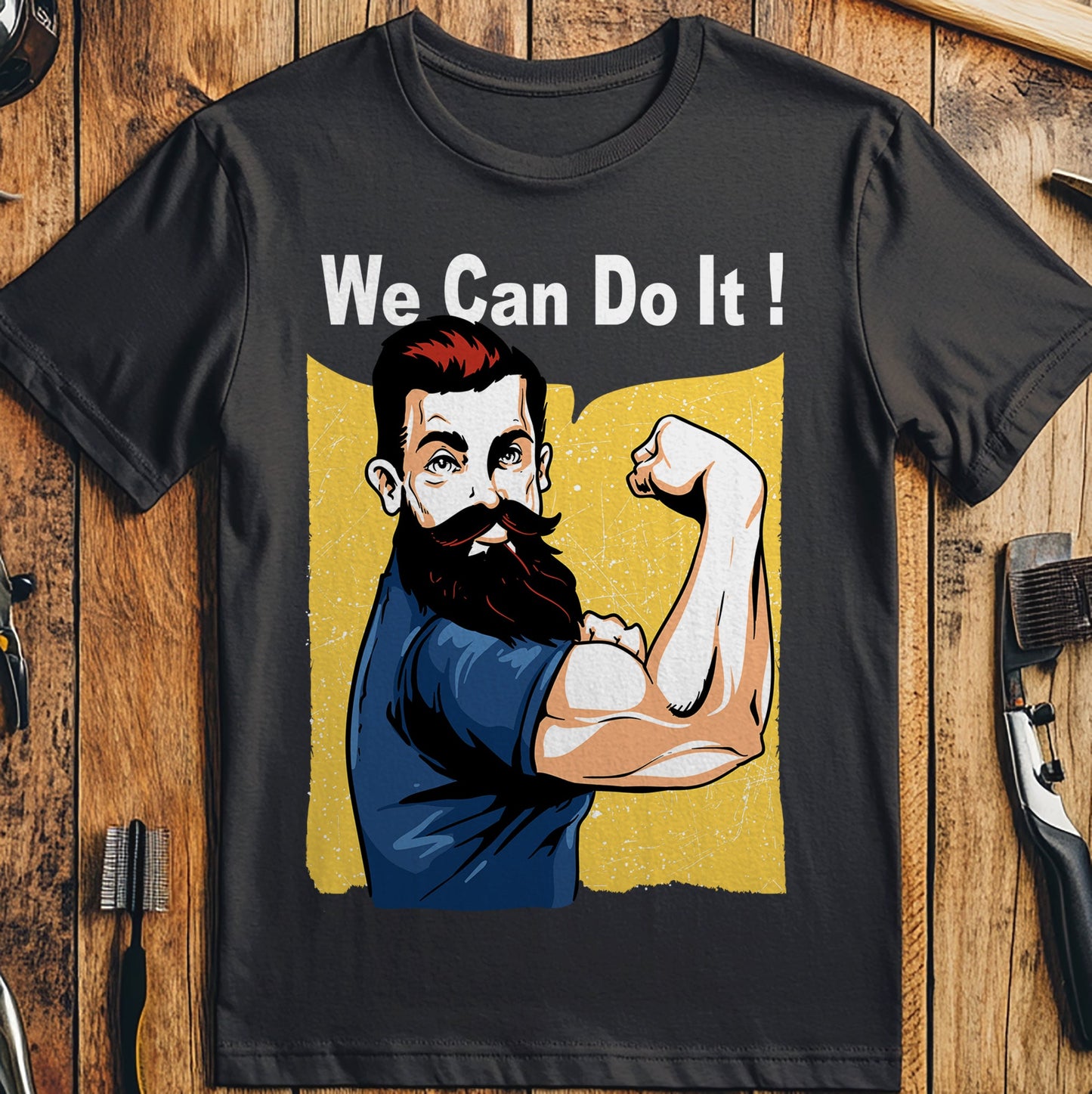 We Can Do It Beard T-shirt